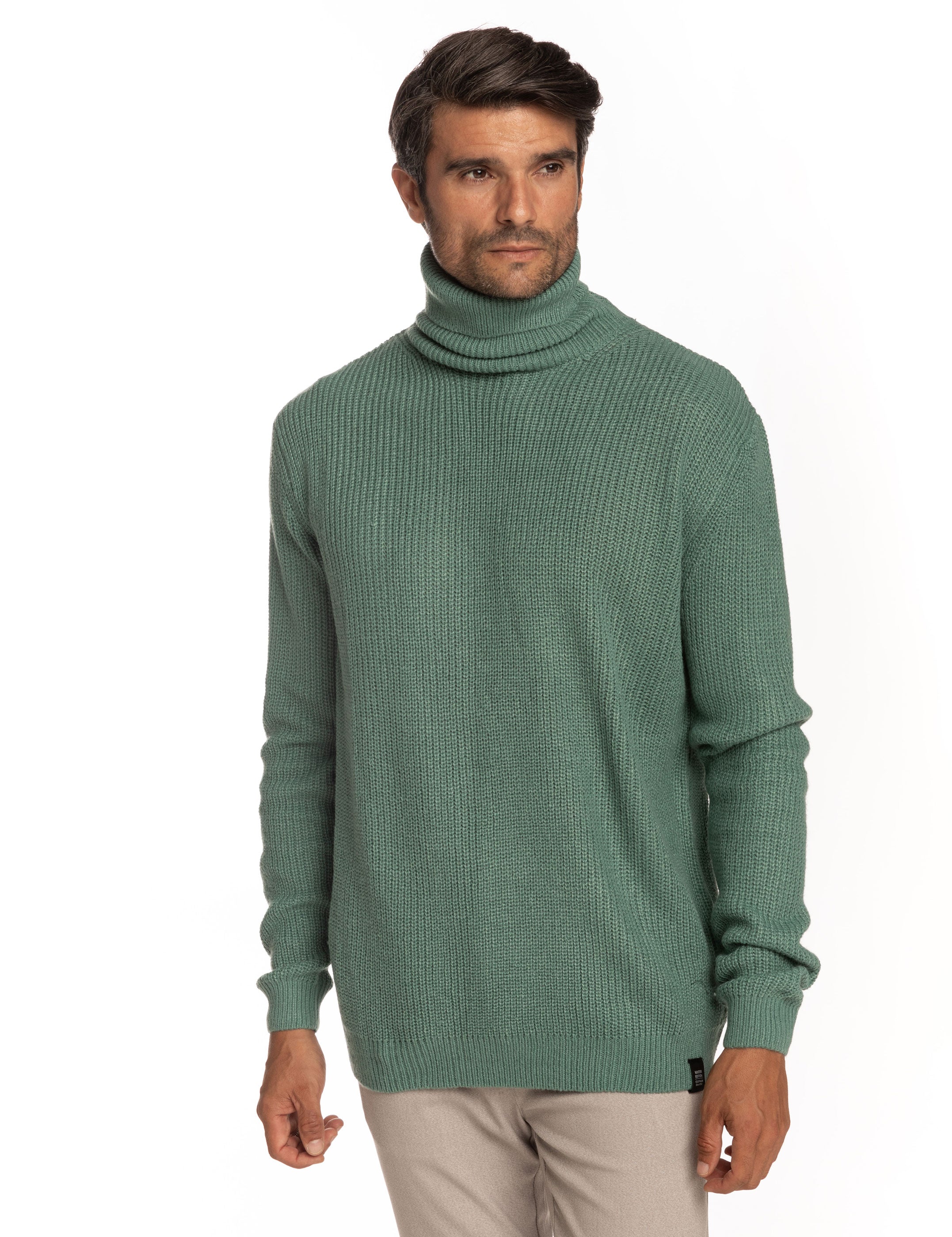 JERSEY CUELLO VUELTO CANALÉ VERDE
