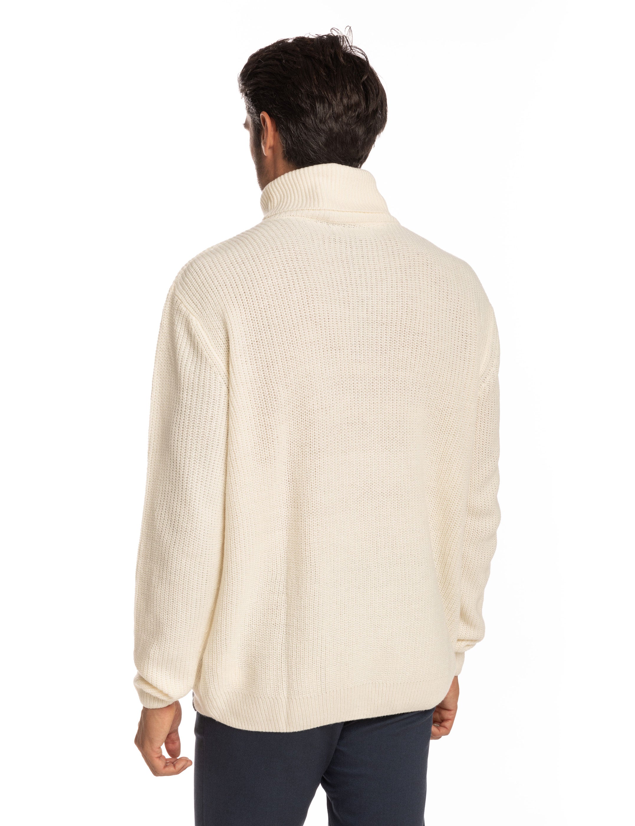 JERSEY CUELLO VUELTO CANALÉ BLANCO