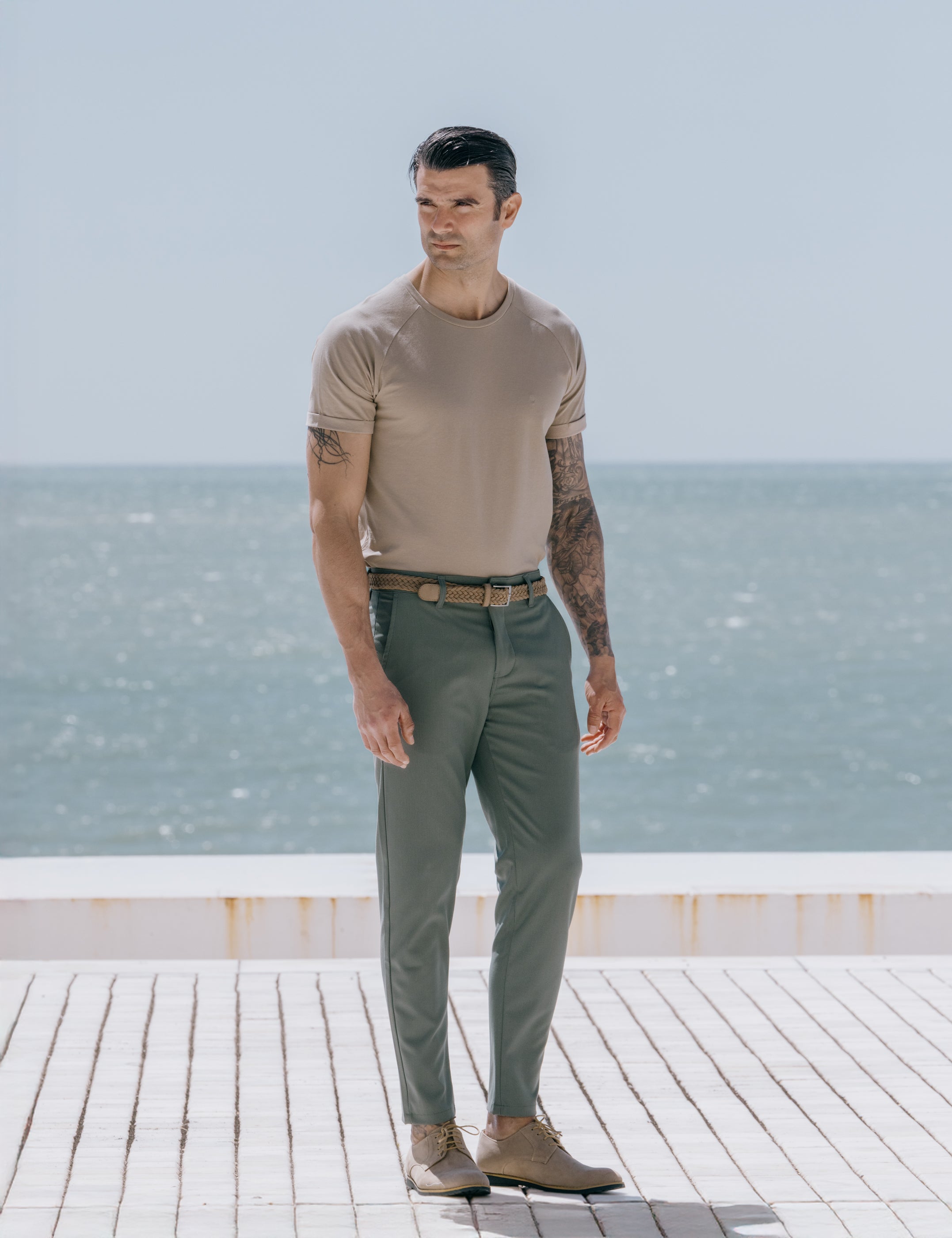 CAMISETA PIQUÉ CON MANGA RAGLÁN