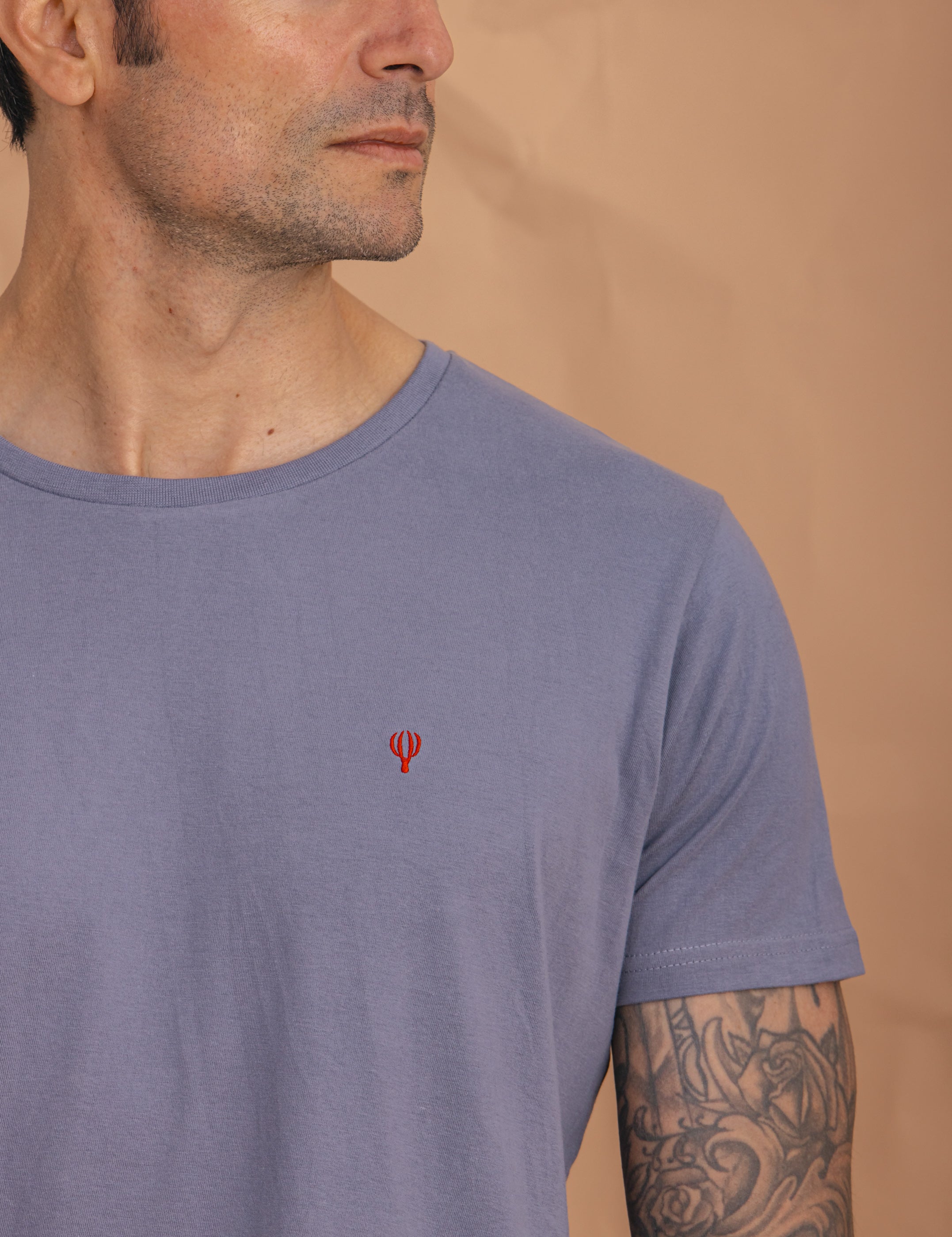 CAMISETA BÁSICA CELESTE