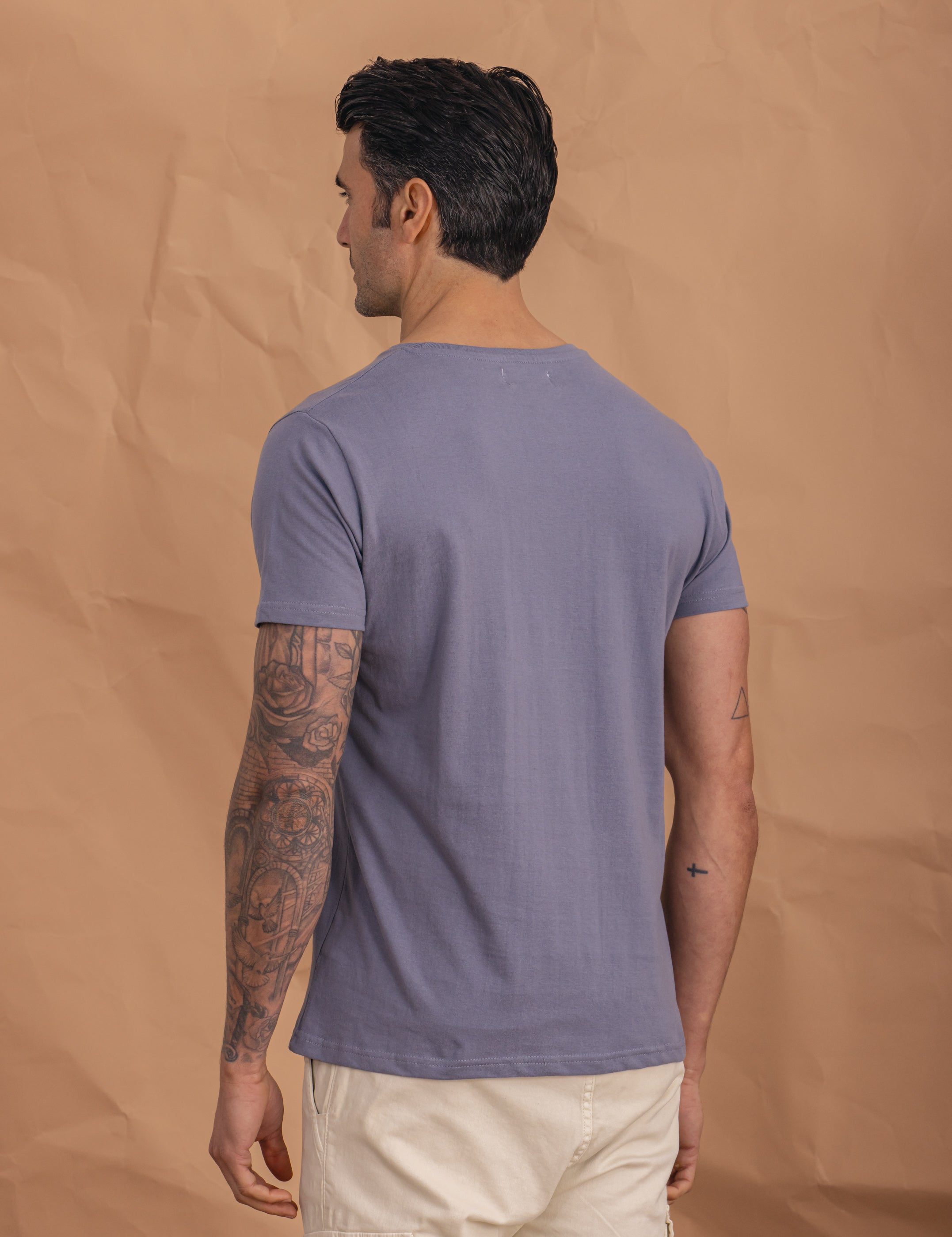 CAMISETA BÁSICA CELESTE