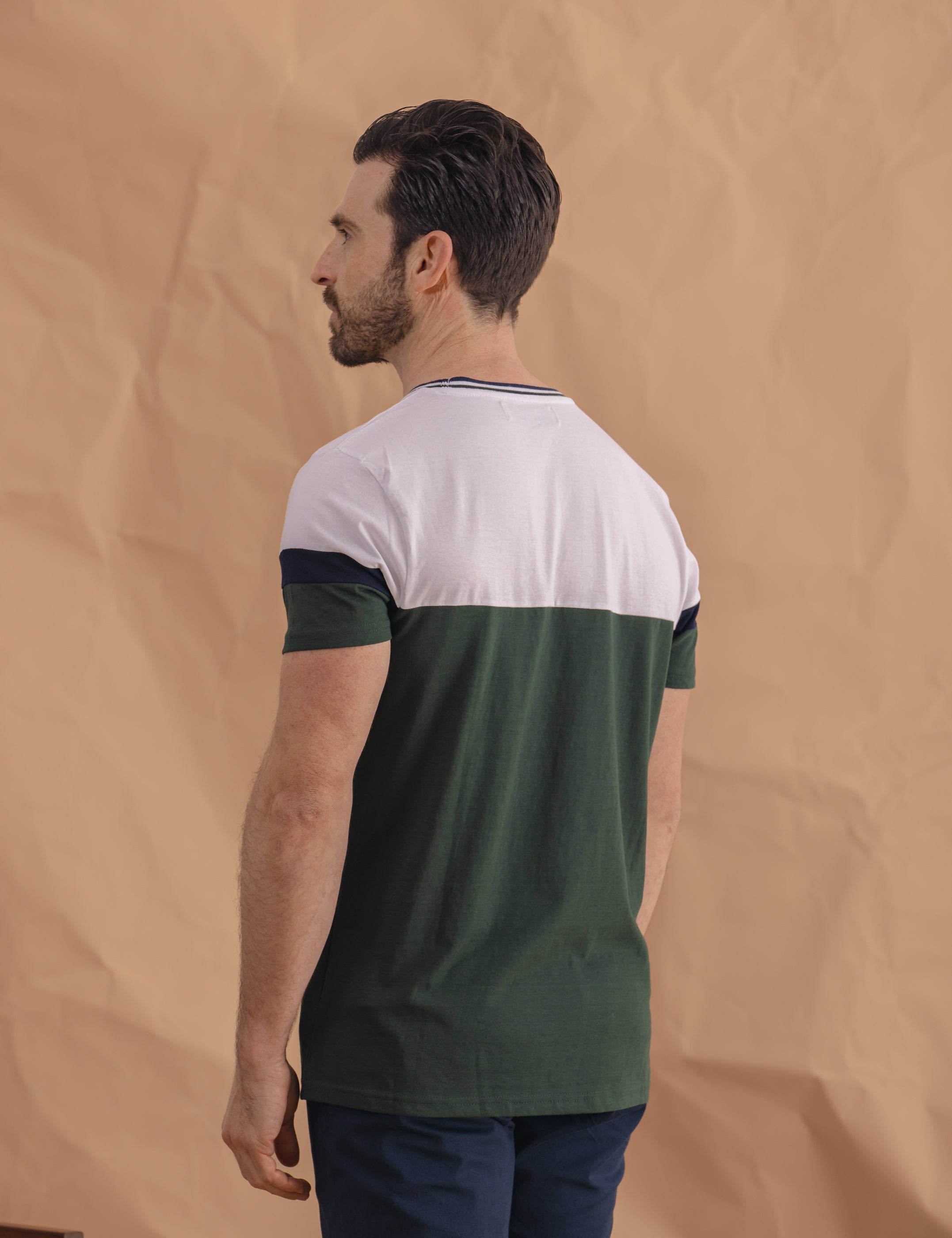 CAMISETA PANELADA RIBETE