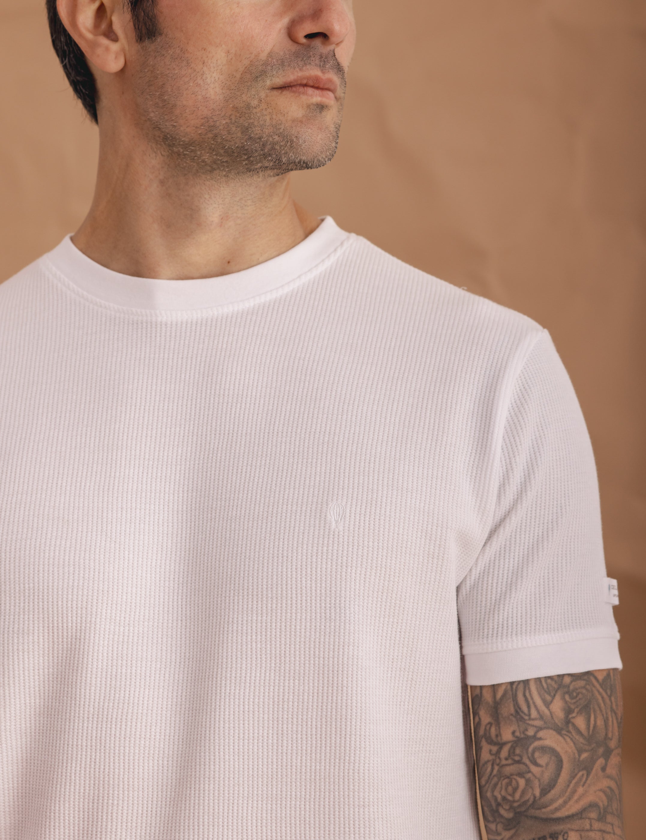 CAMISETA CUADRILLÉ BLANCA