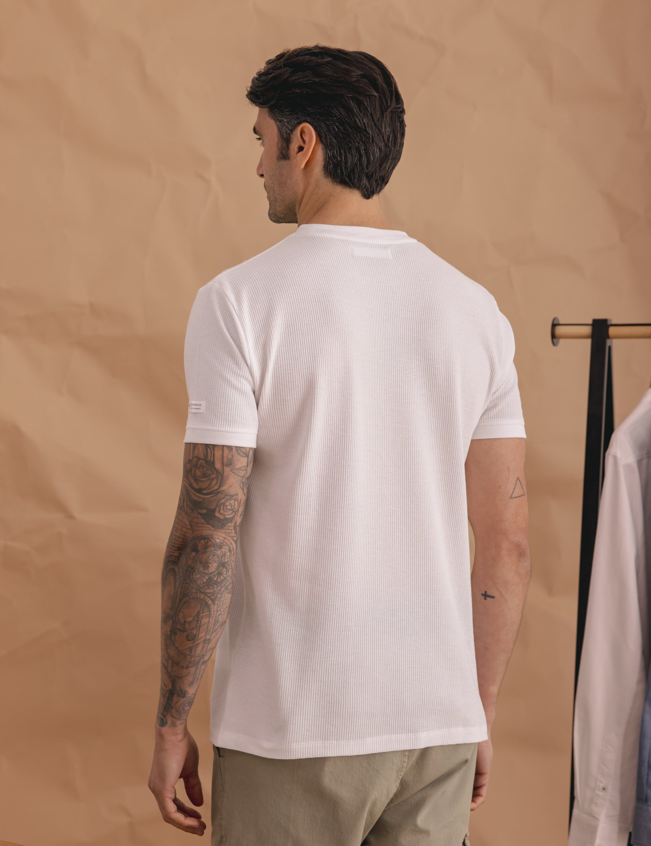 CAMISETA CUADRILLÉ BLANCA