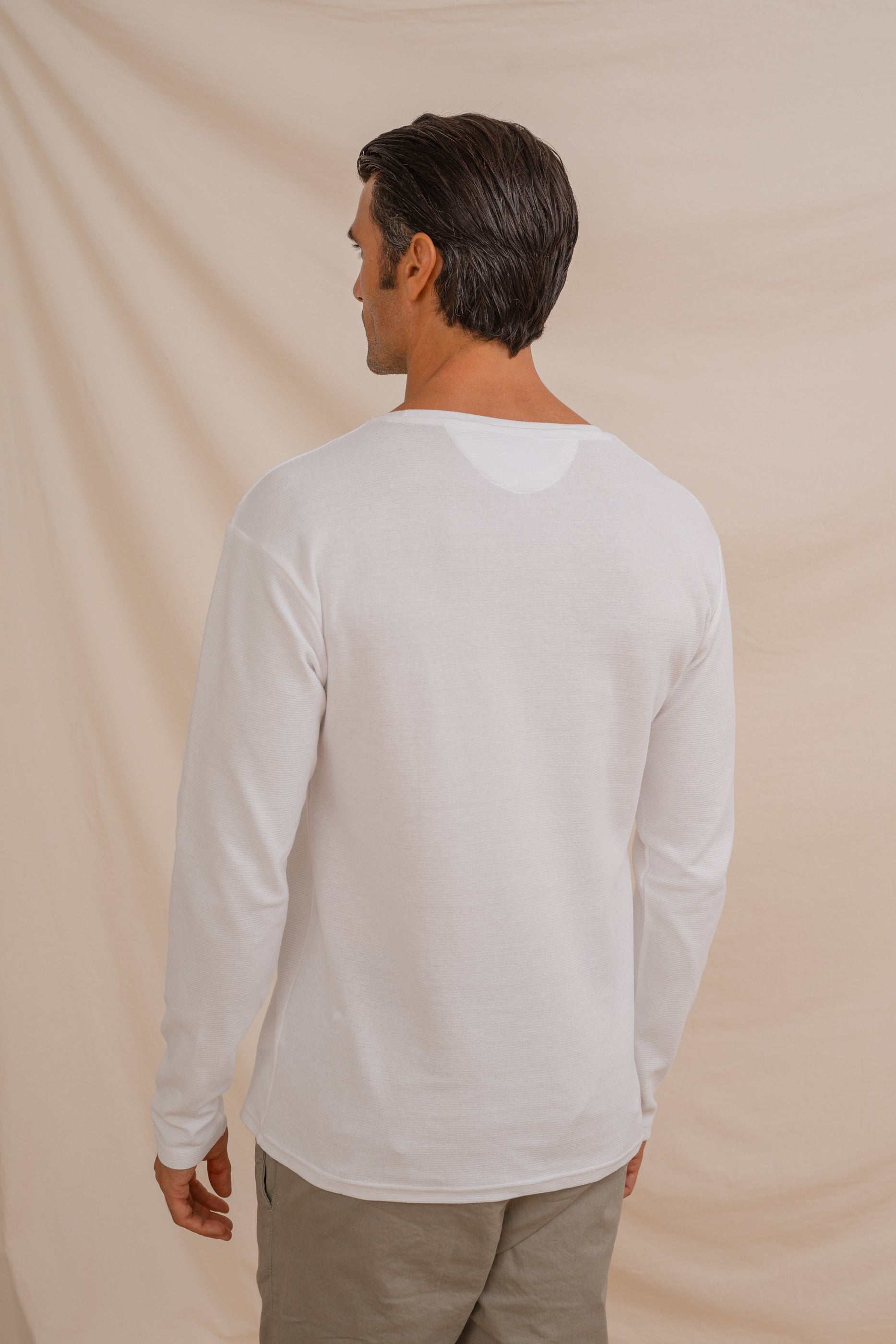 CAMISETA OTTOMAN MANGA LARGA BLANCA