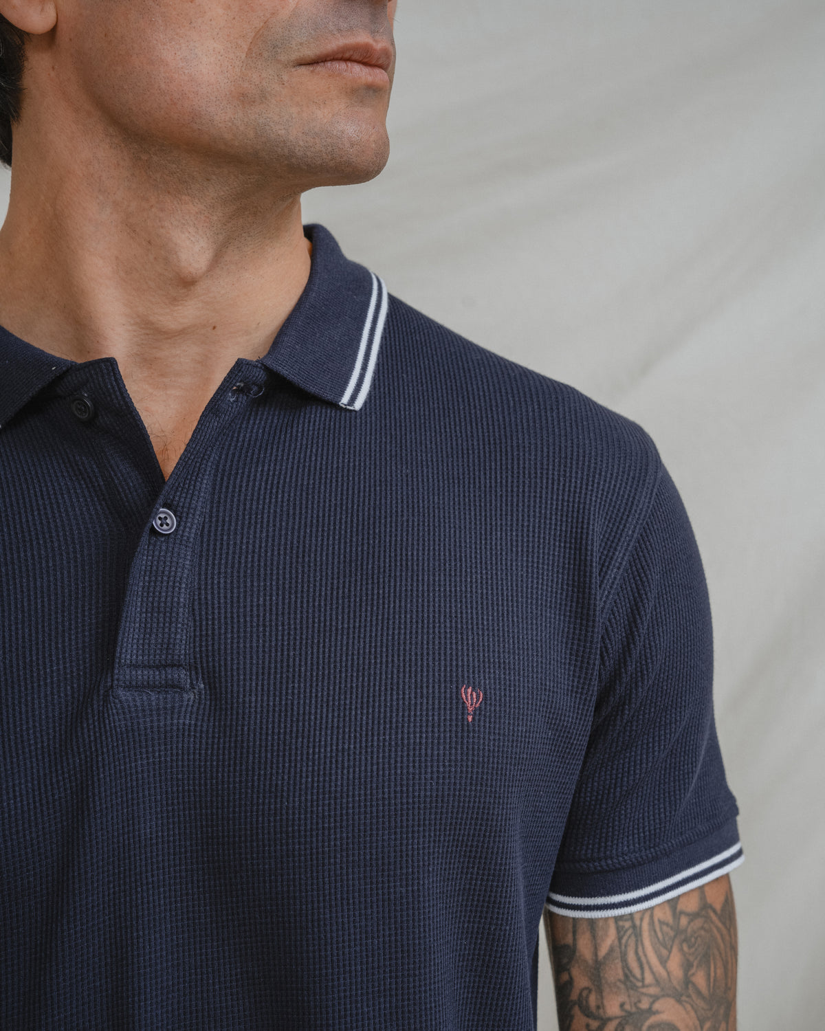 POLO ESTRUTURA AZUL