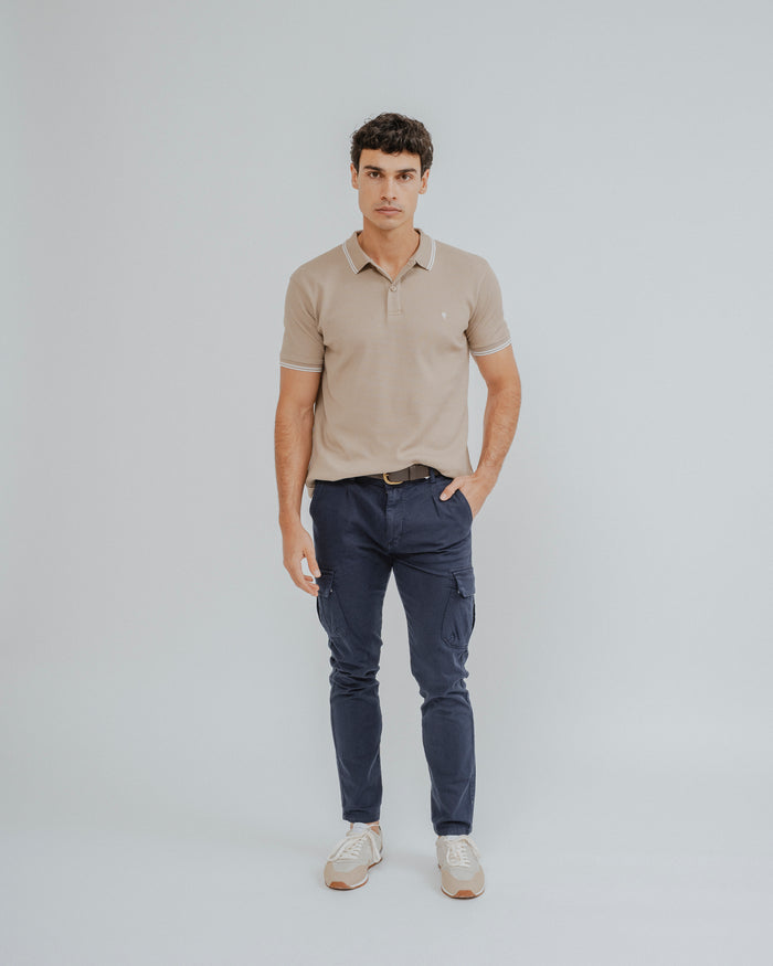POLO ESTRUCTURA BEIGE