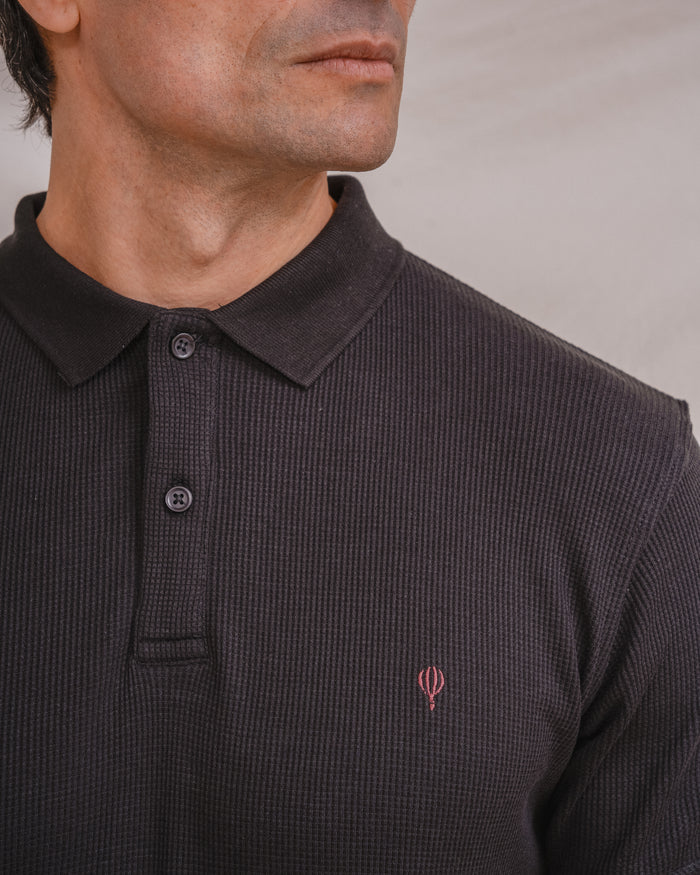 POLO ESTRUCTURA NEGRO