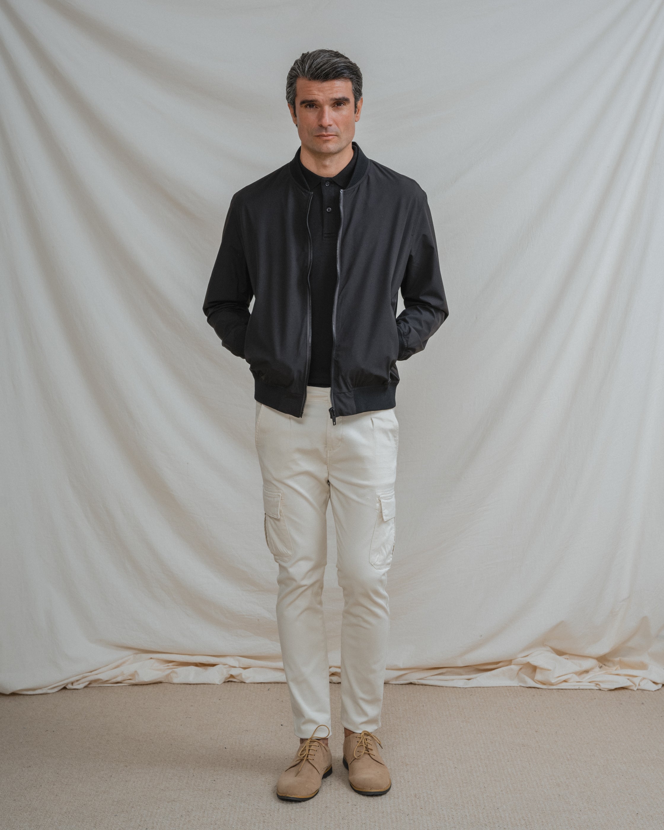 POLO ESTRUCTURA NEGRO