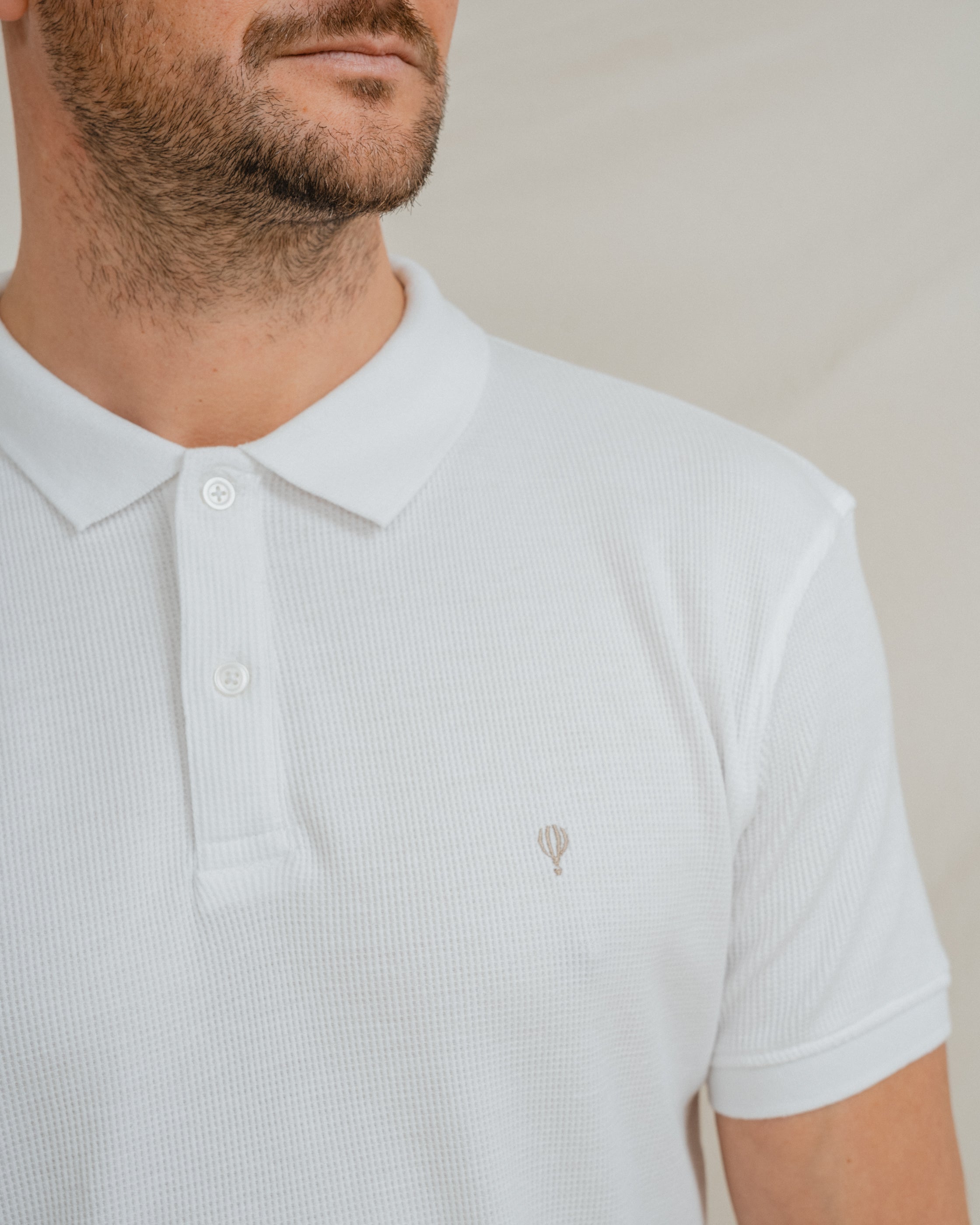 POLO ESTRUCTURA BLANCO