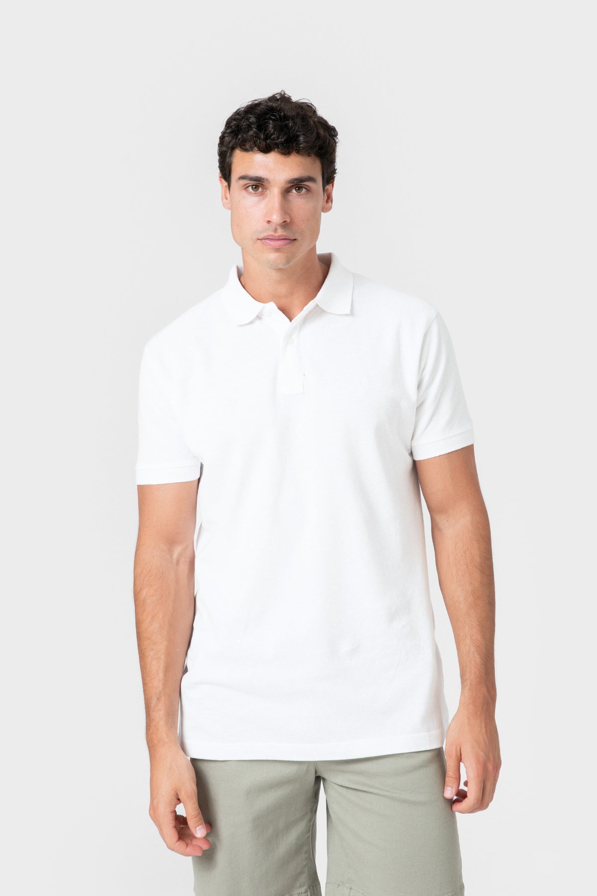 POLO BÁSICO REGULAR FIT BLANCO