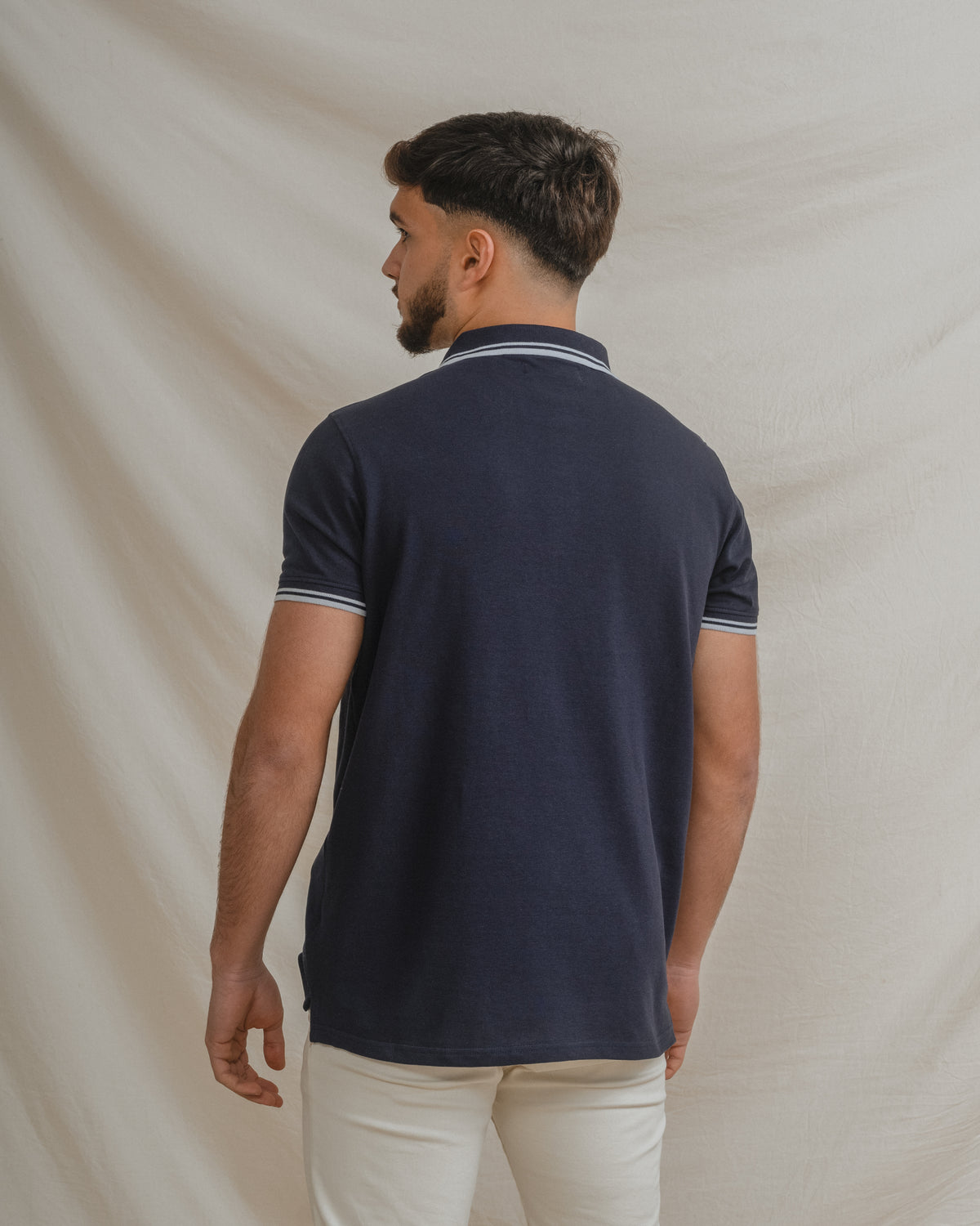 POLO BÁSICO AZUL PIQUET LINHA