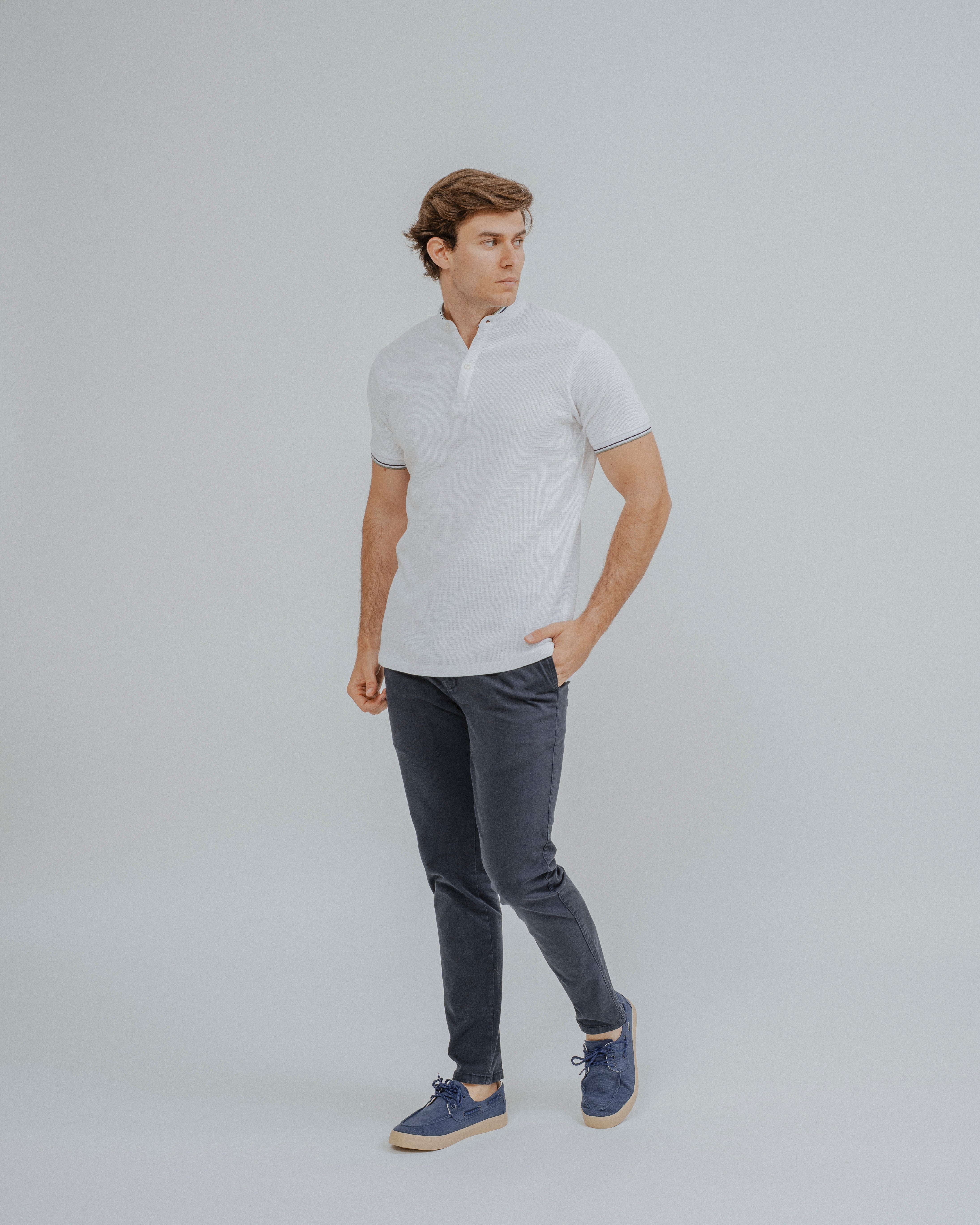 POLO ESTRUCTURA DOBLE CUELLO MAO