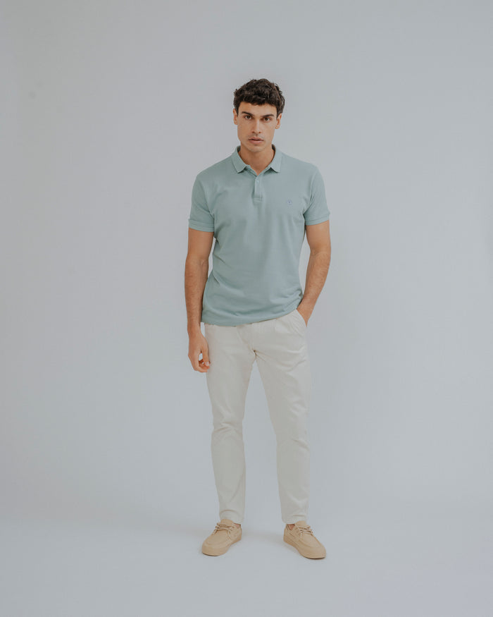 POLO BÁSICO REGULAR FIT VERDE