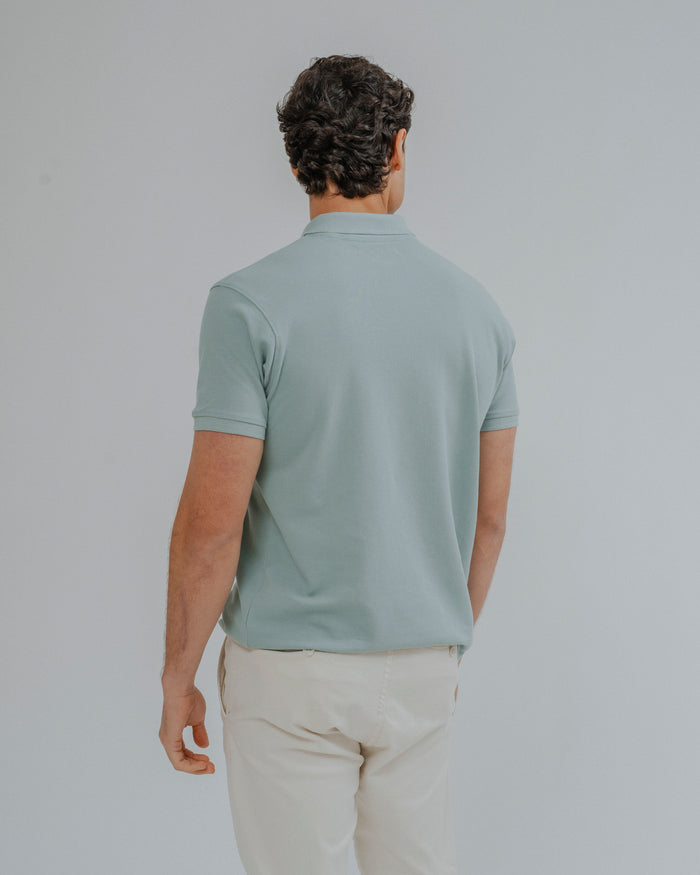 POLO BÁSICO REGULAR FIT VERDE