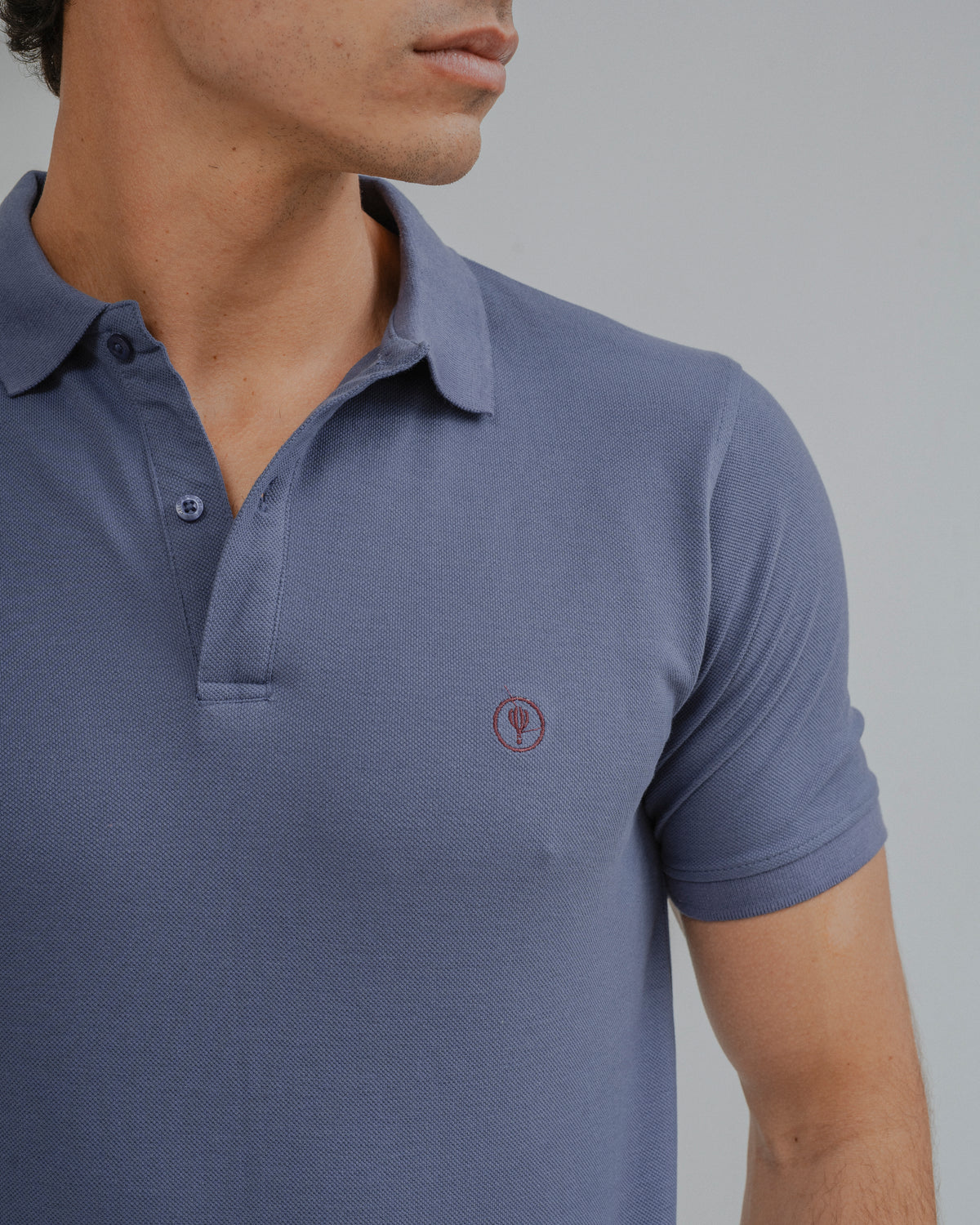 POLO BÁSICA REGULAR FIT AZUL