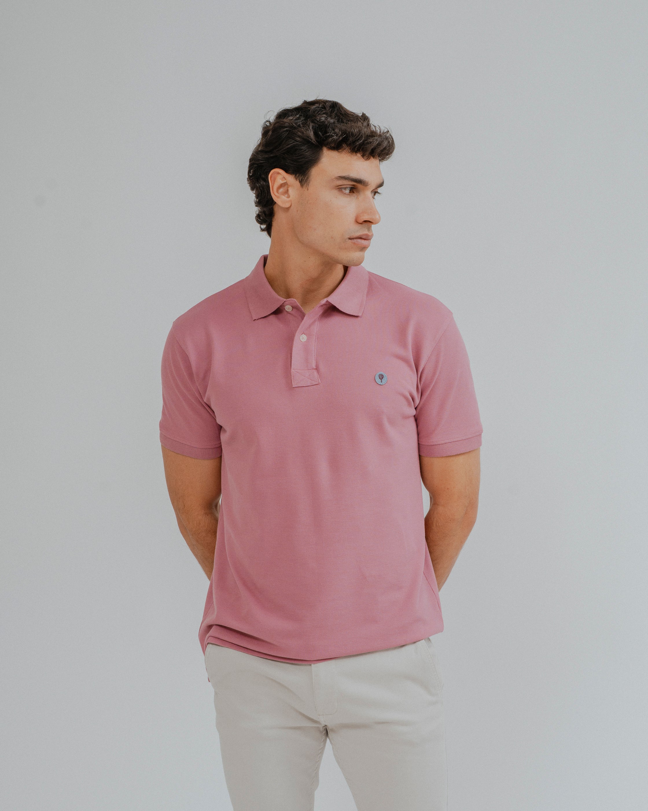 POLO BÁSICO COMFORT ROSA
