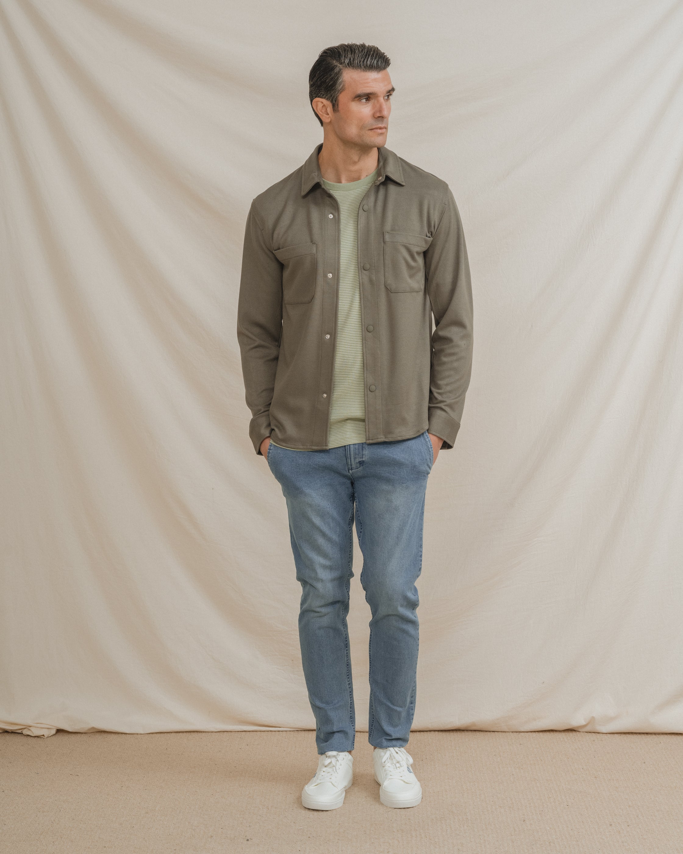 CAMISETA CUADRILLÉ VERDE