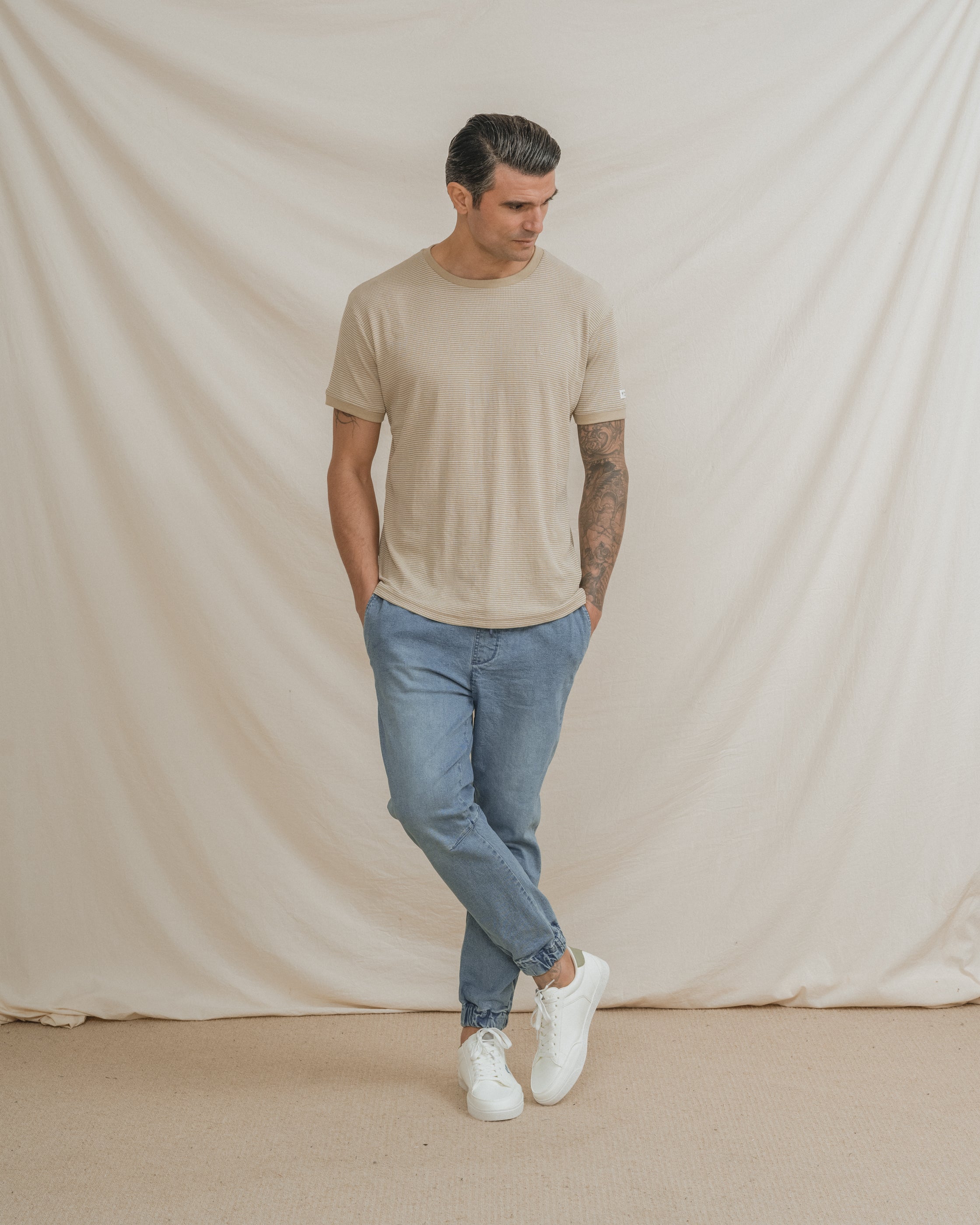 CAMISETA ESTRUCTURA BEIGE