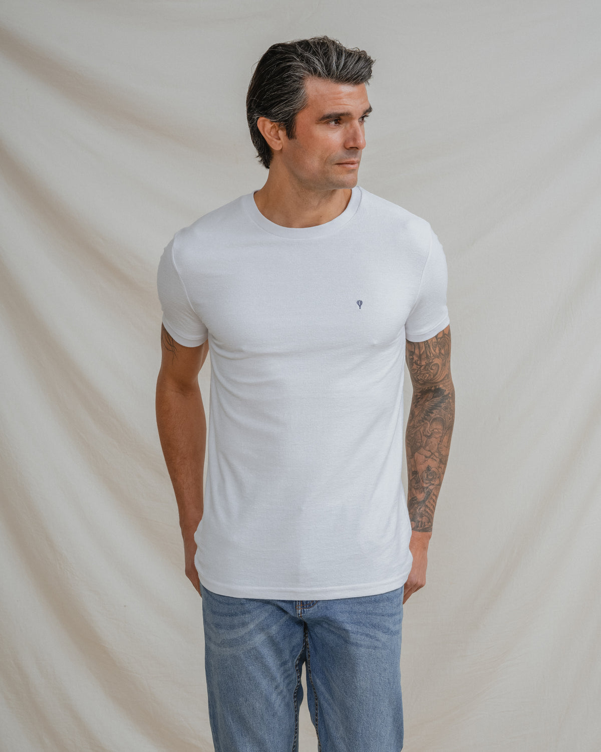 T-SHIRT TEXTURADA BRANCA