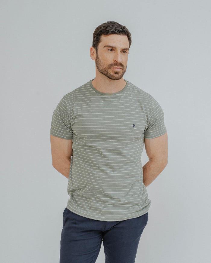 CAMISETA VERDE RAYA DIPLOMÁTICA