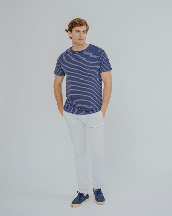 CAMISETA AZUL RAYA DIPLOMÁTICA