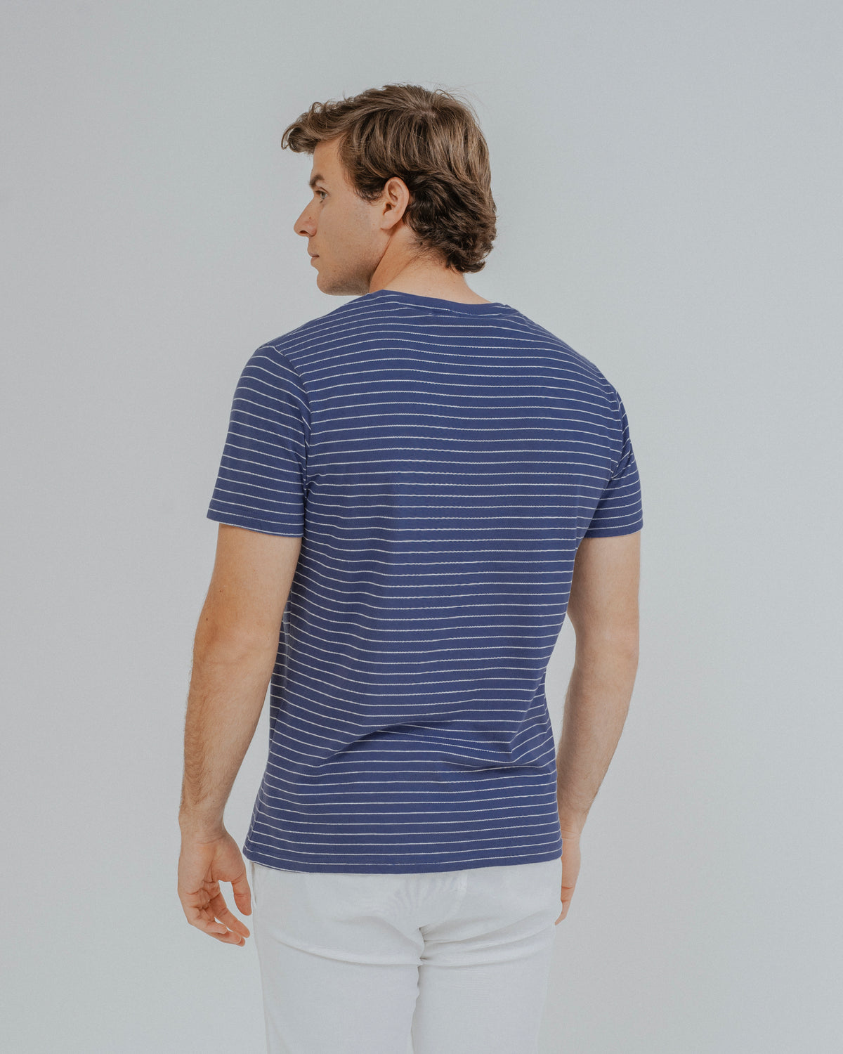 CAMISOLA AZUL RISCA DE GIZ