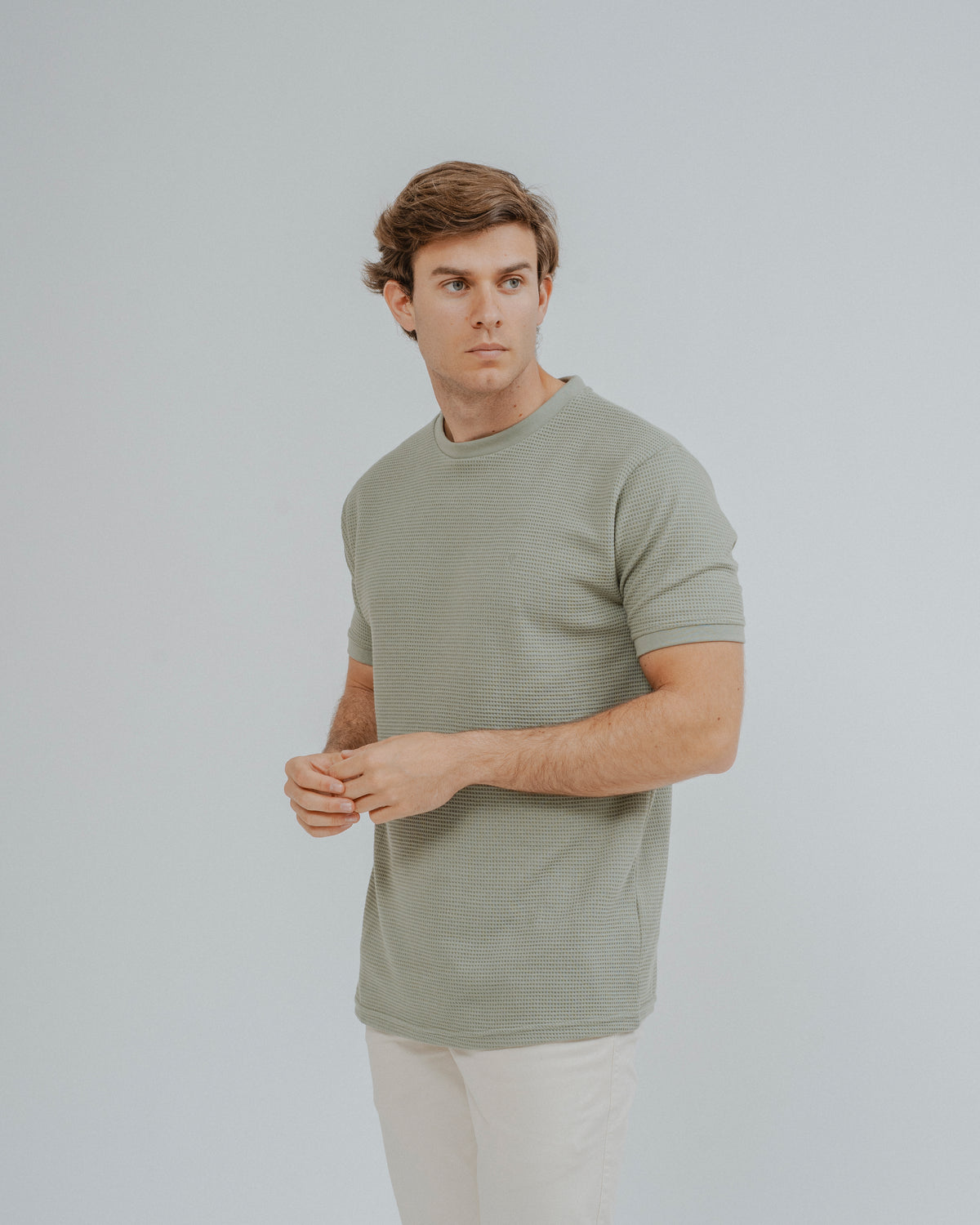 CAMISOLA COM ESTRUTURA PERFURADA VERDE