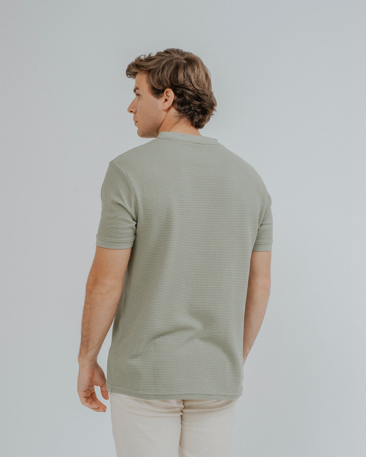 CAMISOLA COM ESTRUTURA PERFURADA VERDE