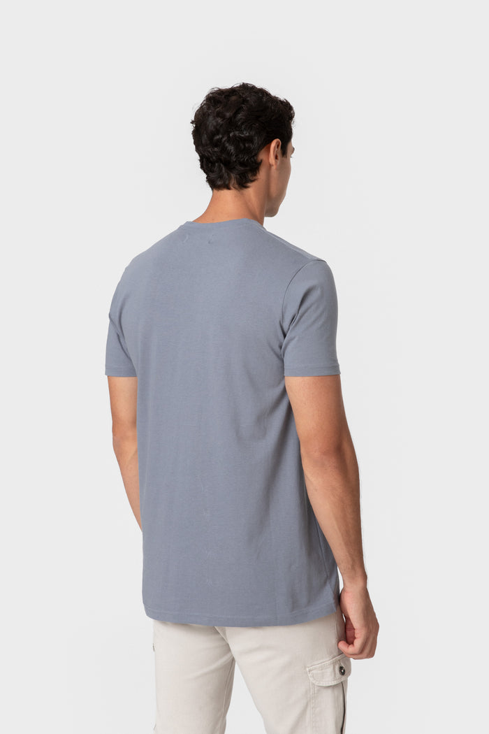 CAMISETA BÁSICA CELESTE
