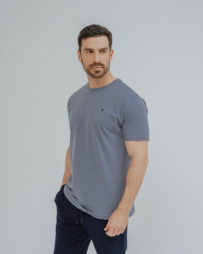 CAMISETA BÁSICA CELESTE