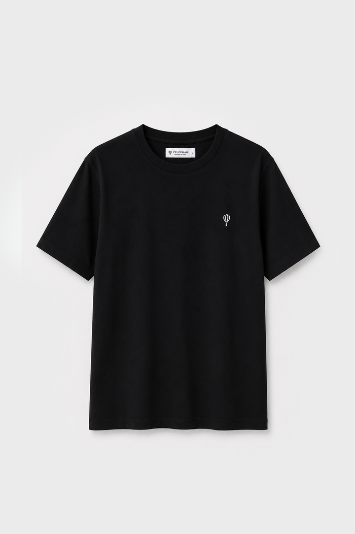 CAMISETA BÁSICA NEGRA LICRA