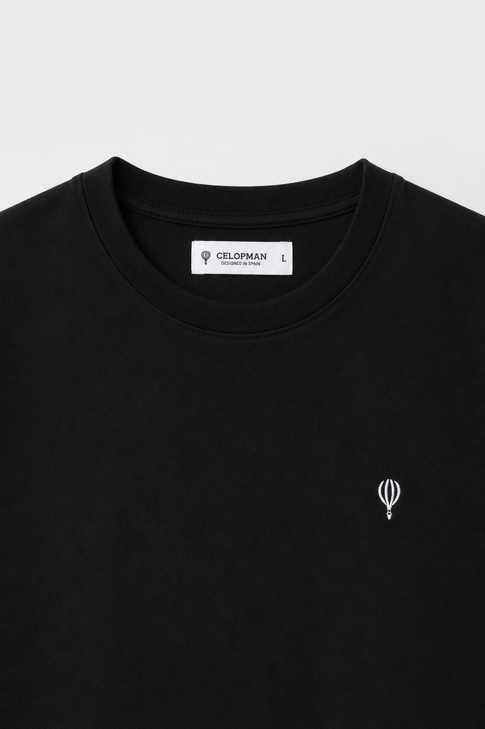 CAMISETA BÁSICA NEGRA LICRA