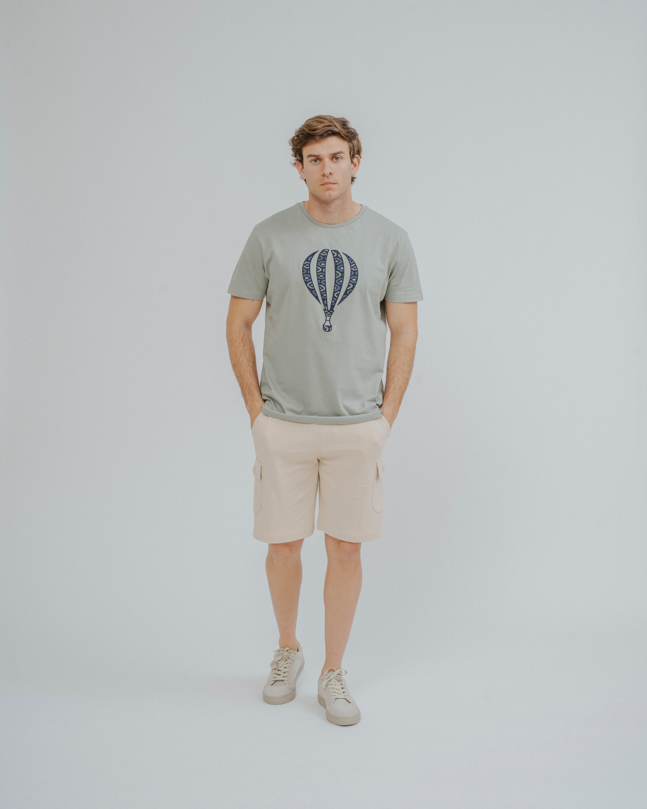 CAMISETA GLOBO ÉTNICO VERDE