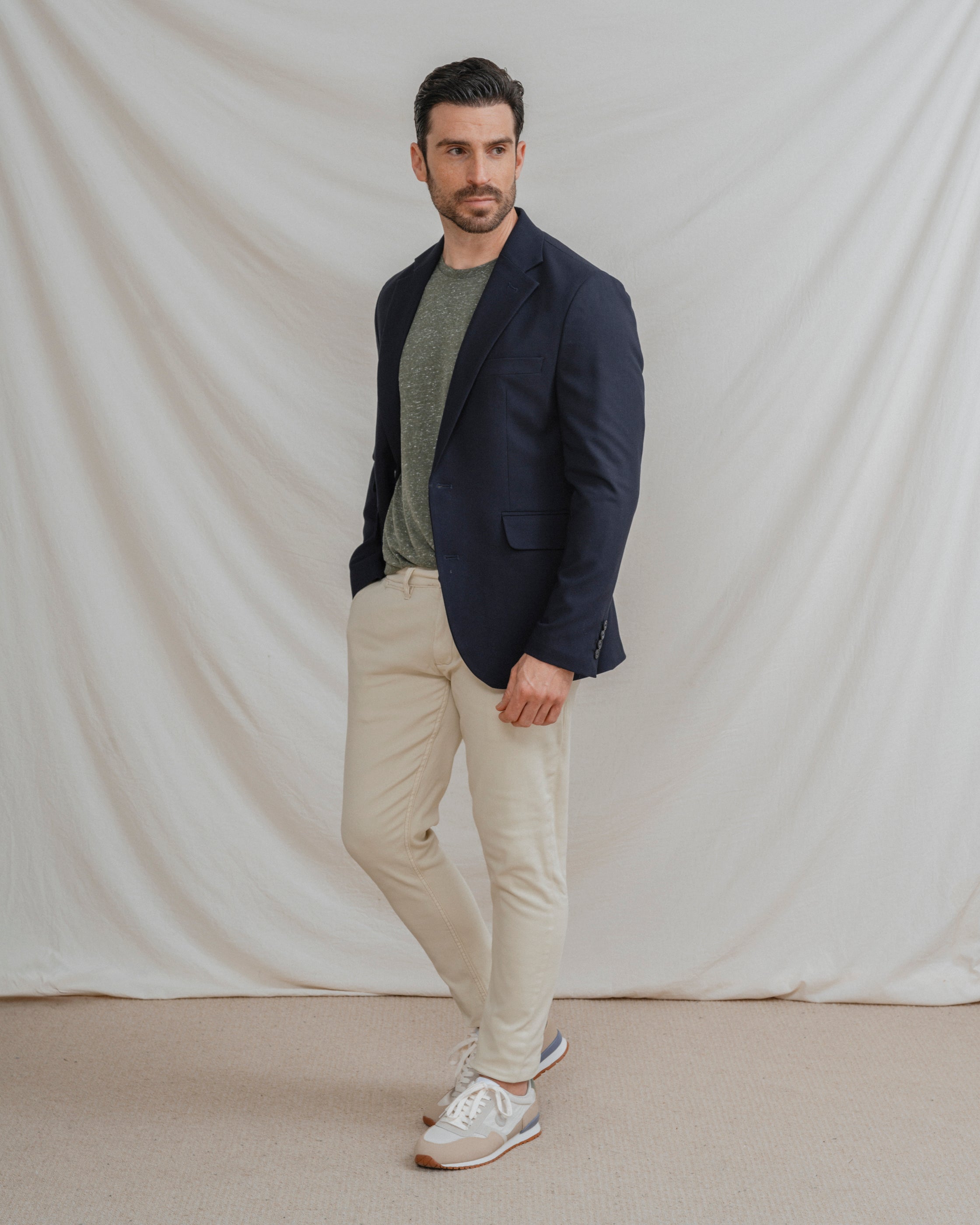 CAMISETA MEZCLA BOLSILLO VERDE