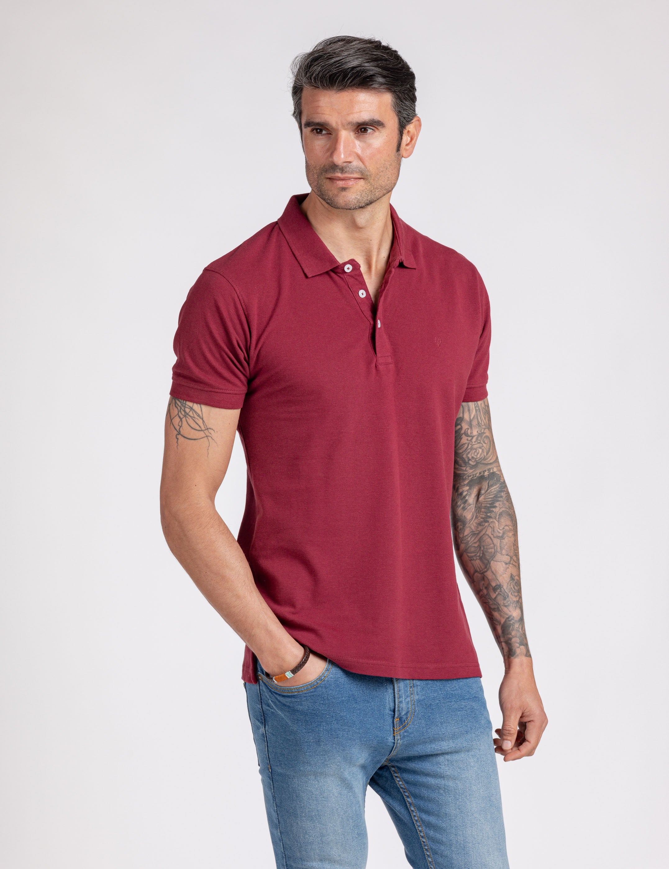 POLO BÁSICO ROJO CON LOGO