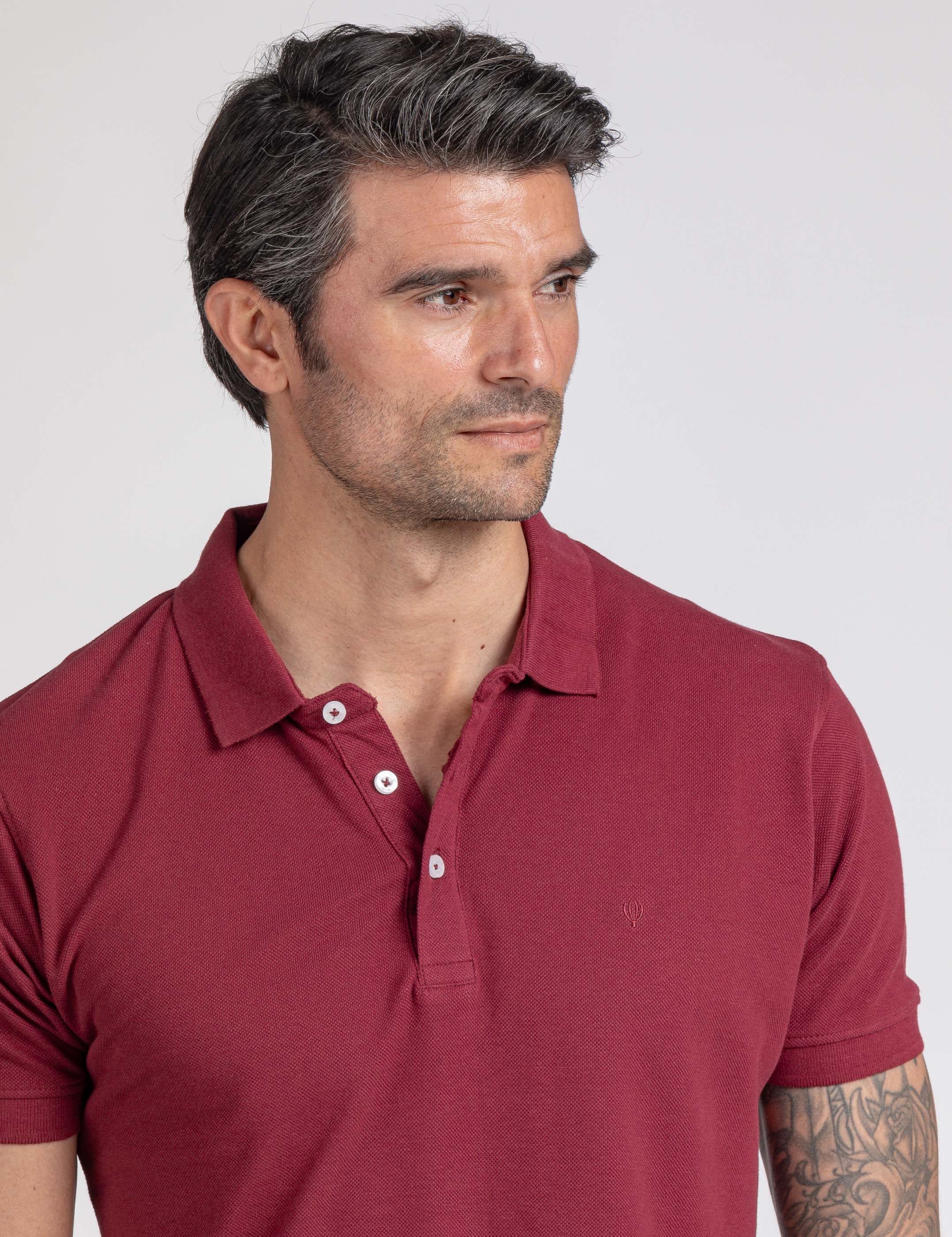 POLO BÁSICO ROJO CON LOGO