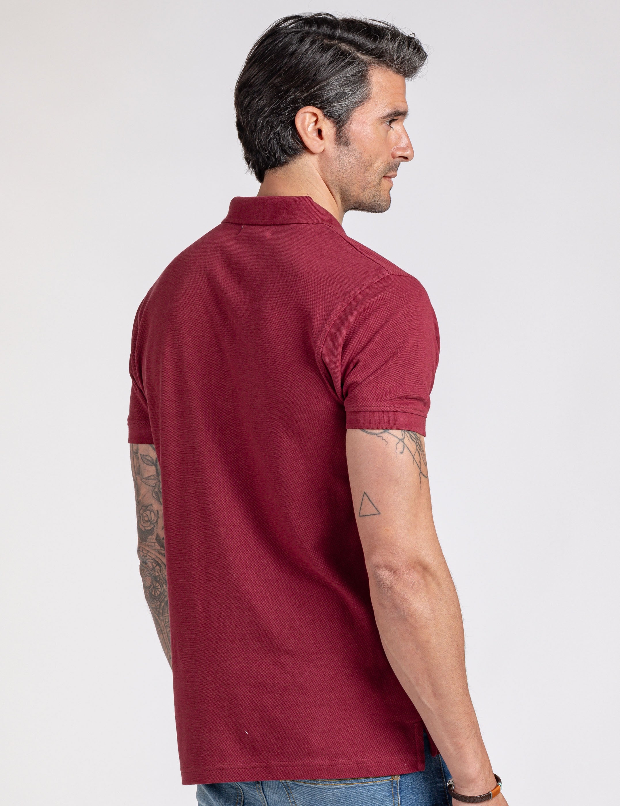 POLO BÁSICO ROJO CON LOGO