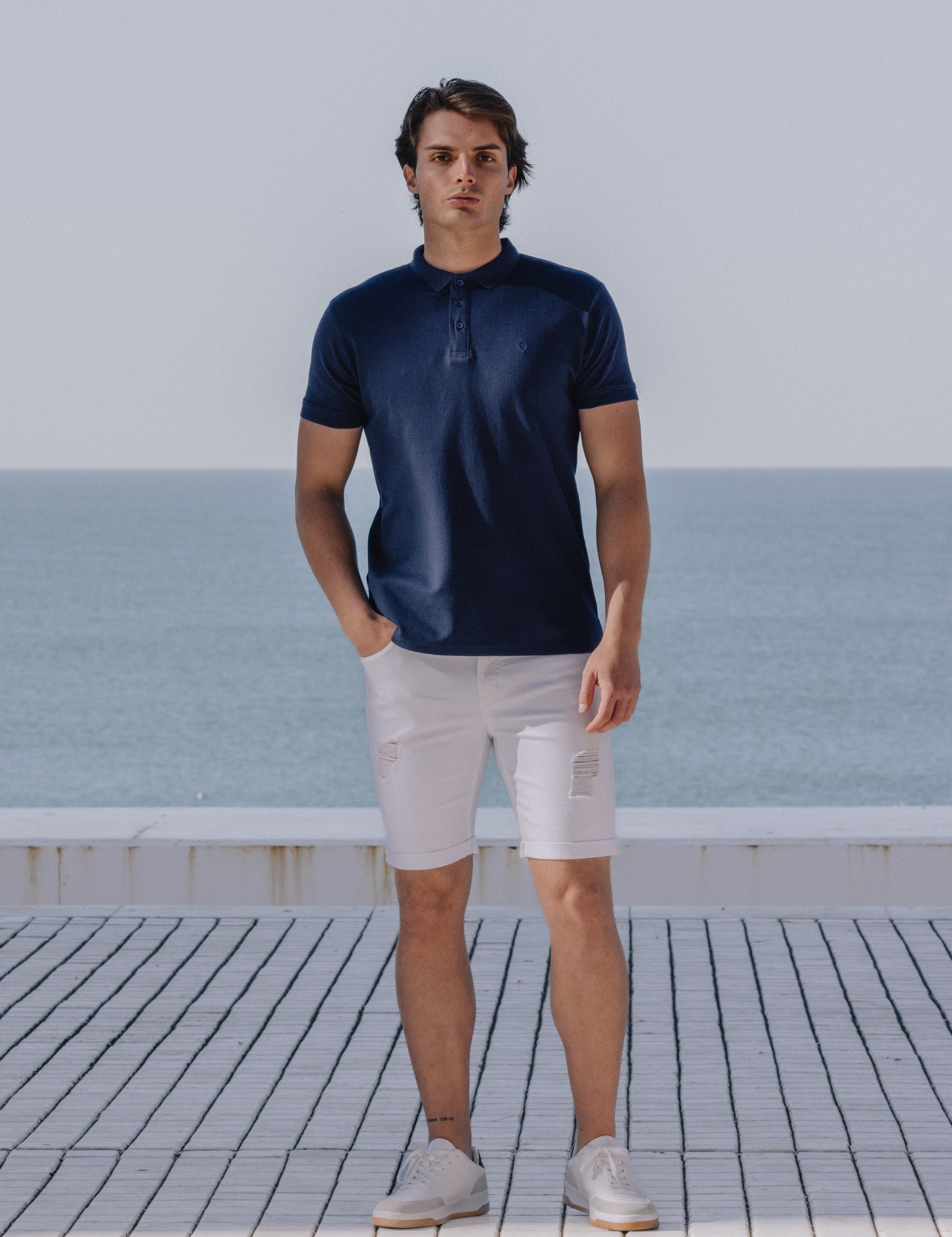 POLO ESTRUCTURA AZUL