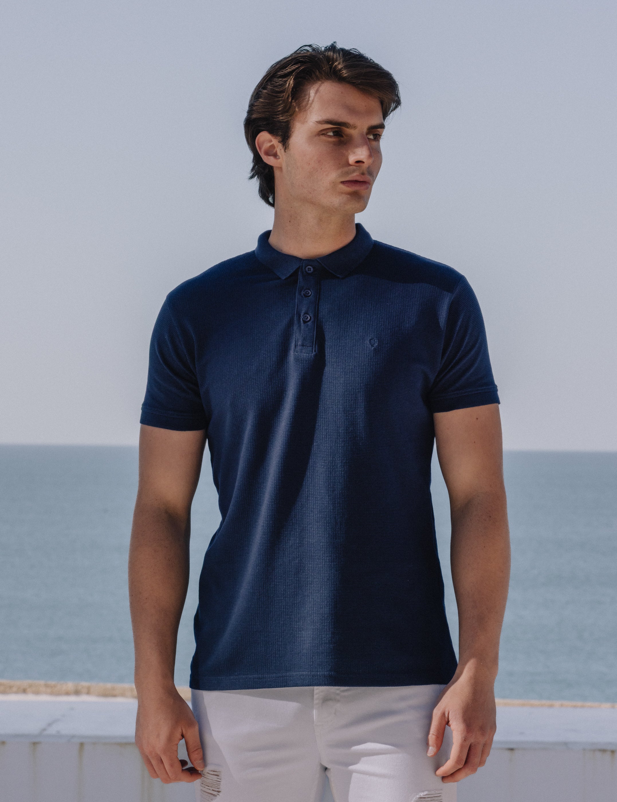 POLO ESTRUCTURA AZUL