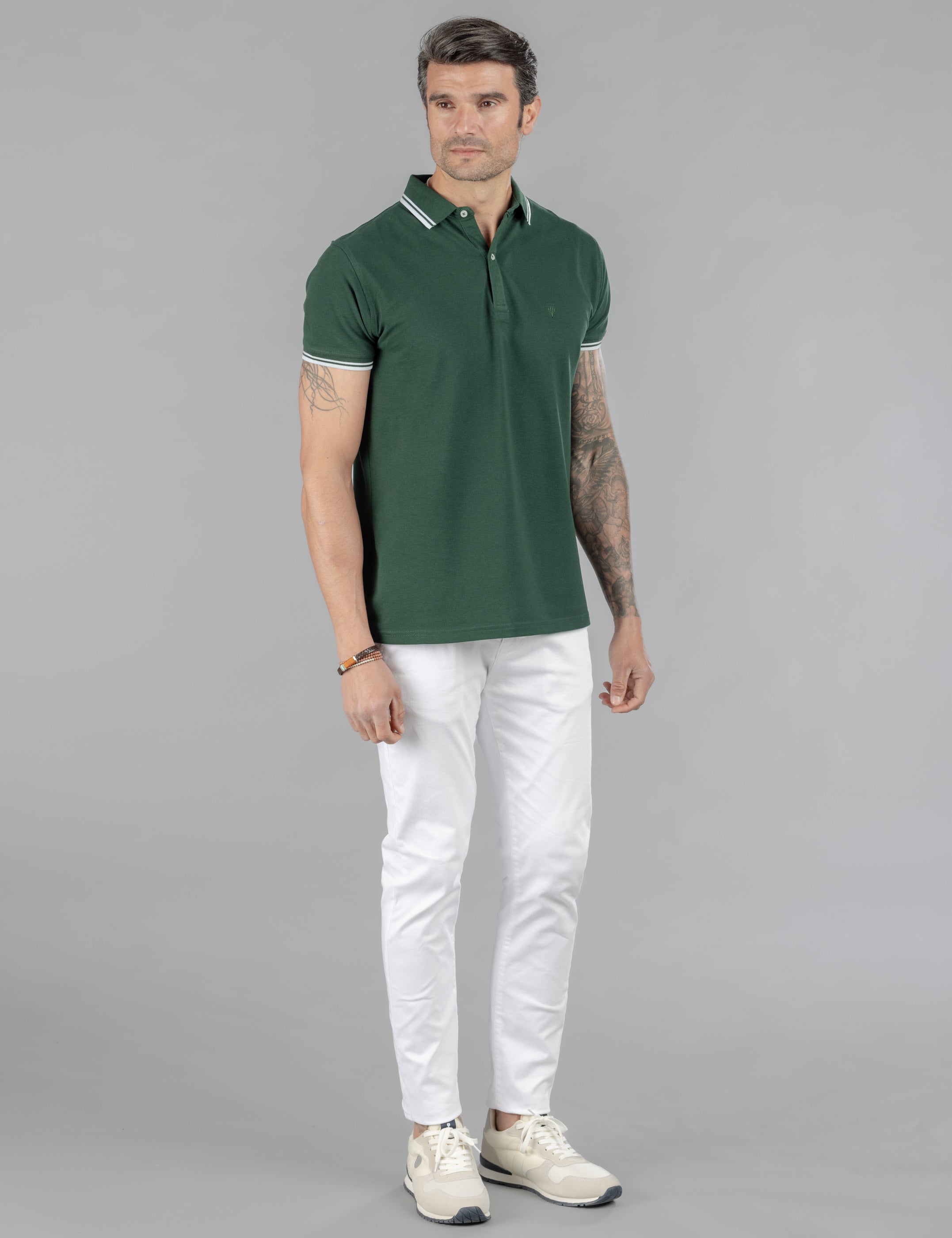 POLO BÁSICO LÍNEA CONTRASTE