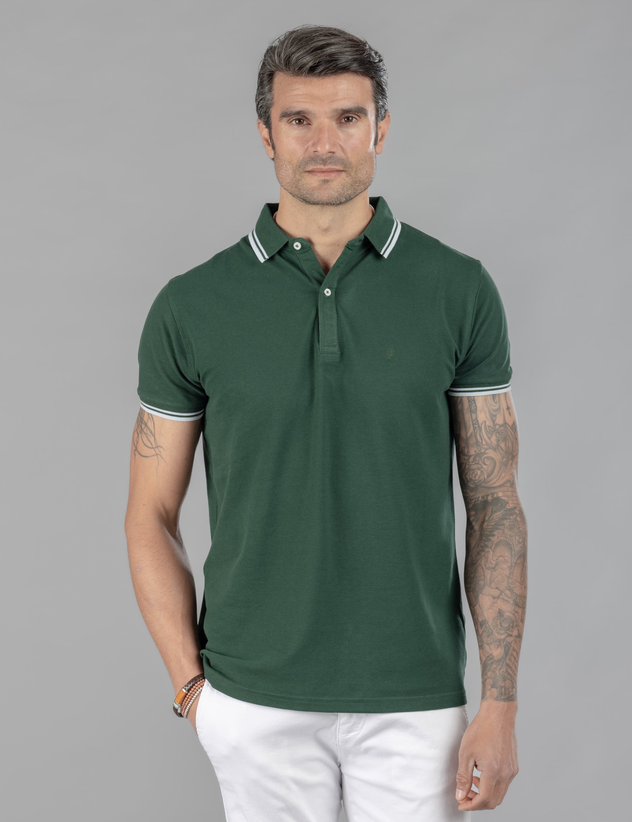 POLO BÁSICO LÍNEA CONTRASTE