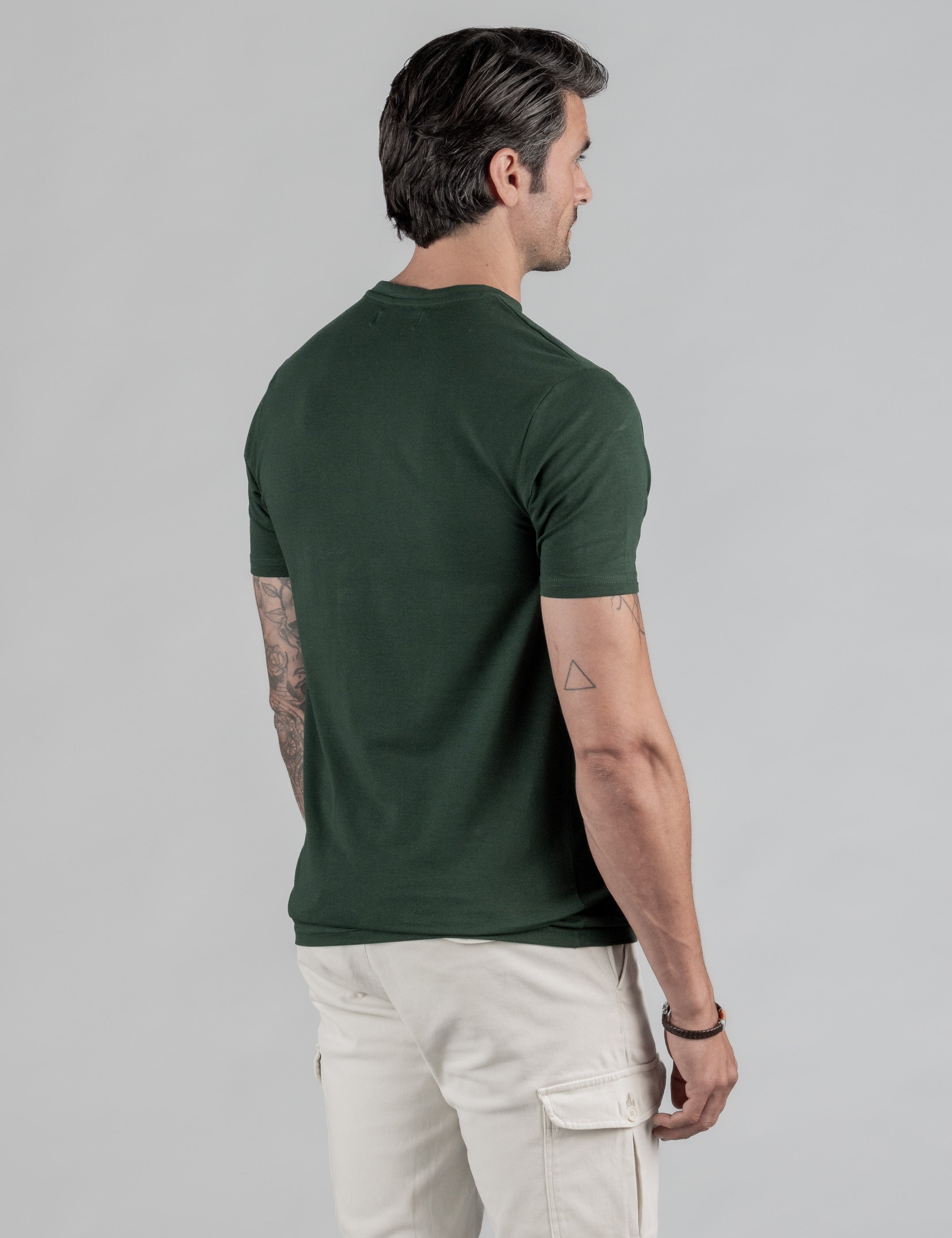 CAMISETA BASICA LICRA VERDE