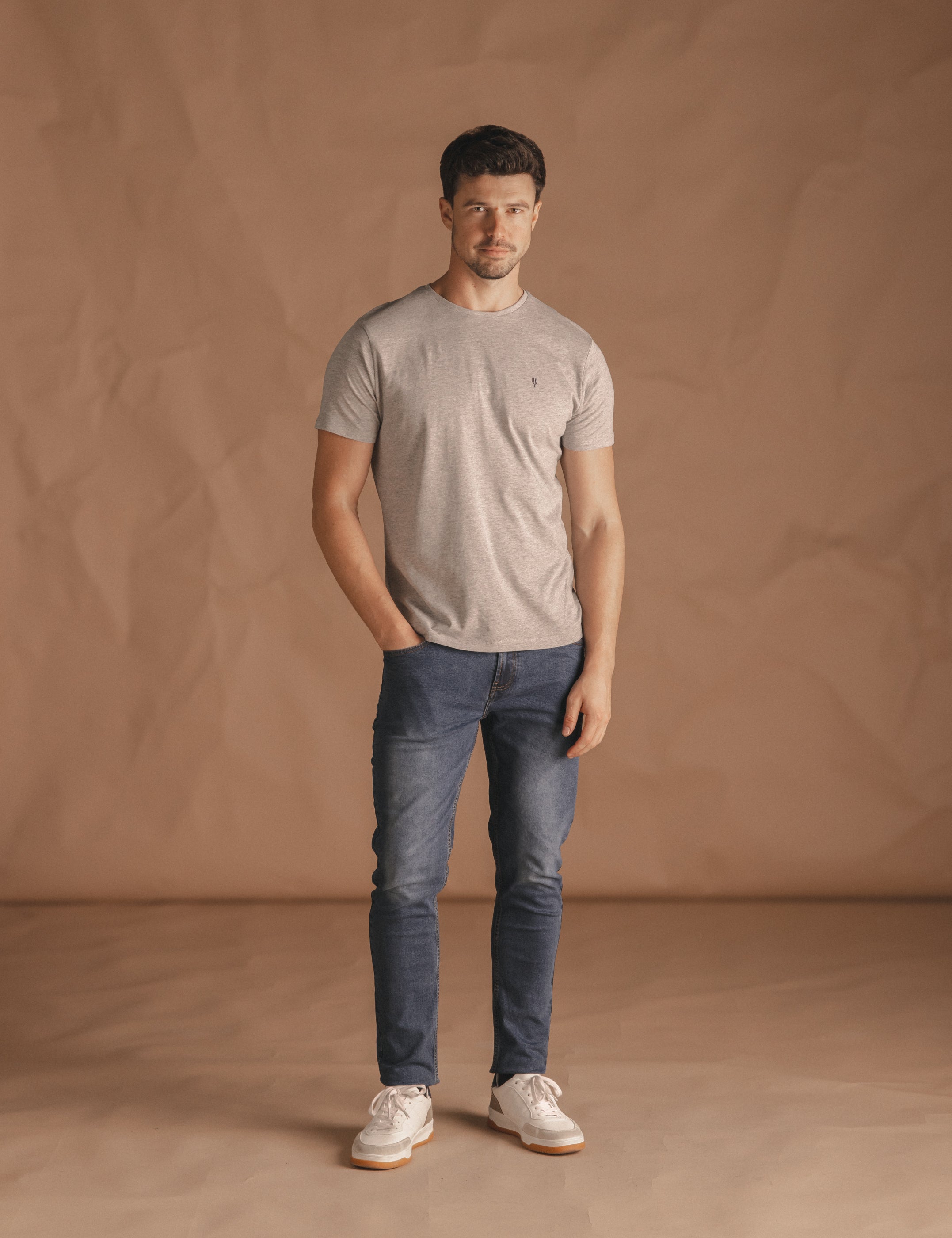 CAMISETA BÁSICA GRÍS