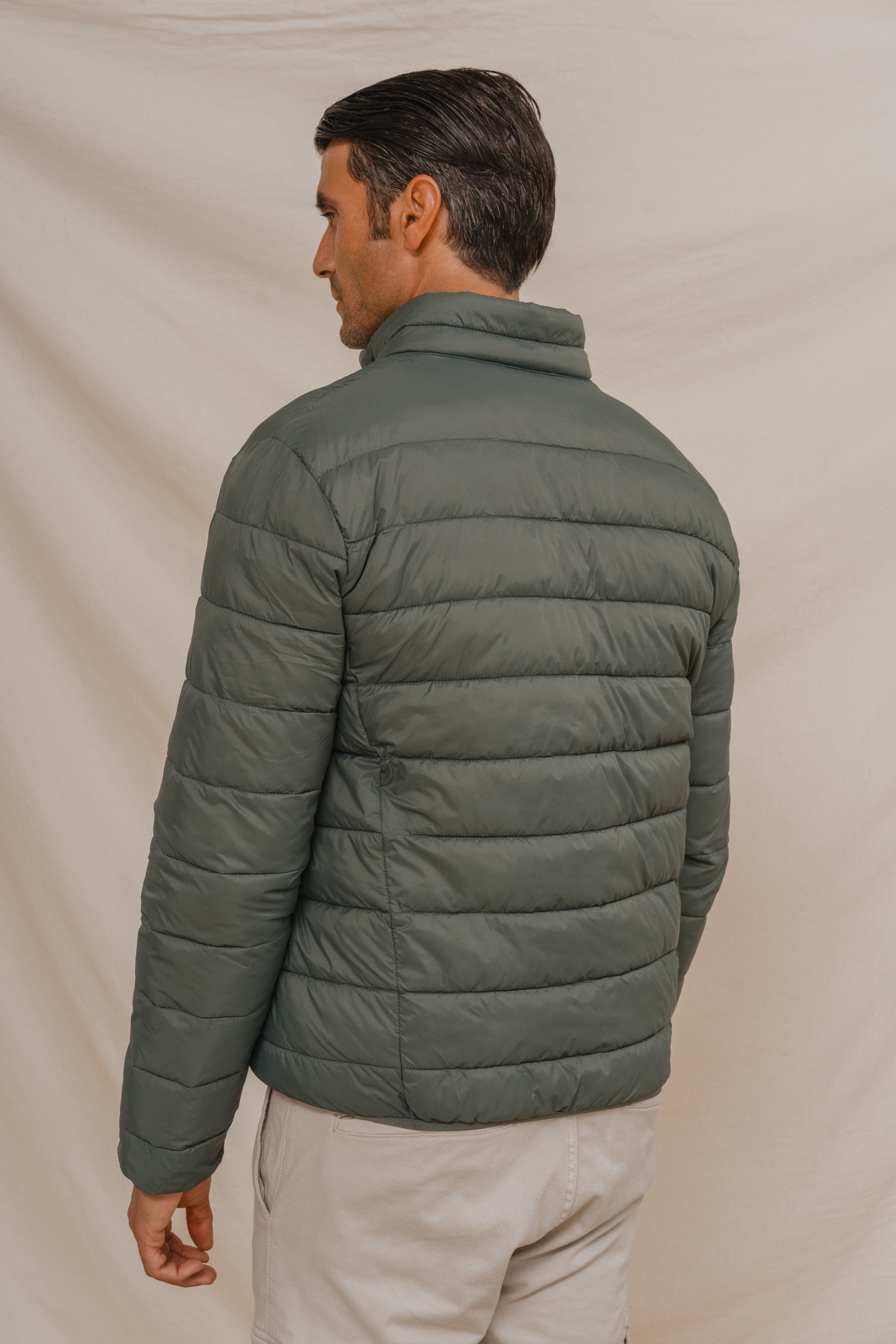 CAZADORA ACOLCHADA CELESTE