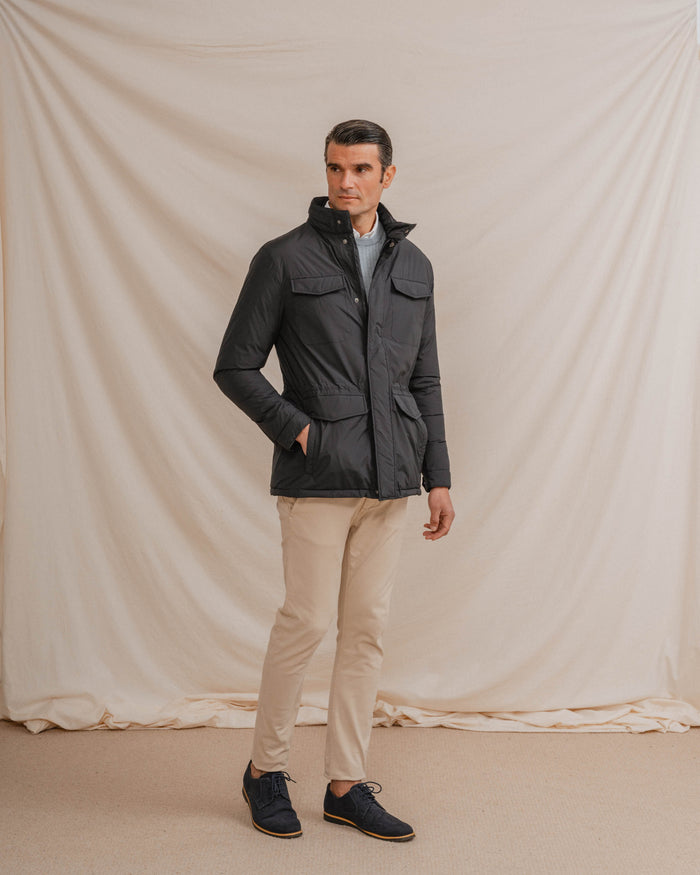 CHAQUETÓN MULTIBOLSILLOS AZUL