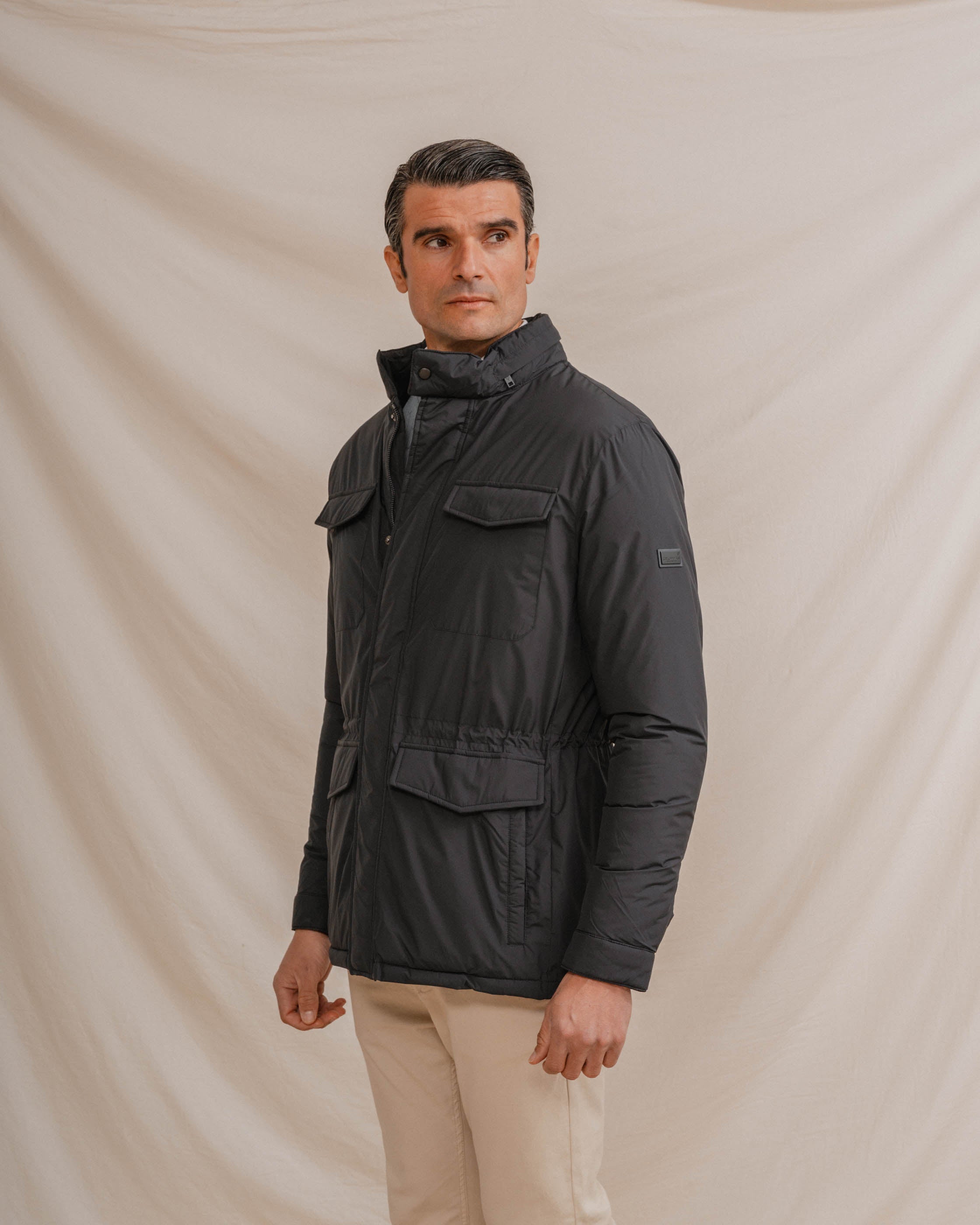 CHAQUETÓN MULTIBOLSILLOS AZUL