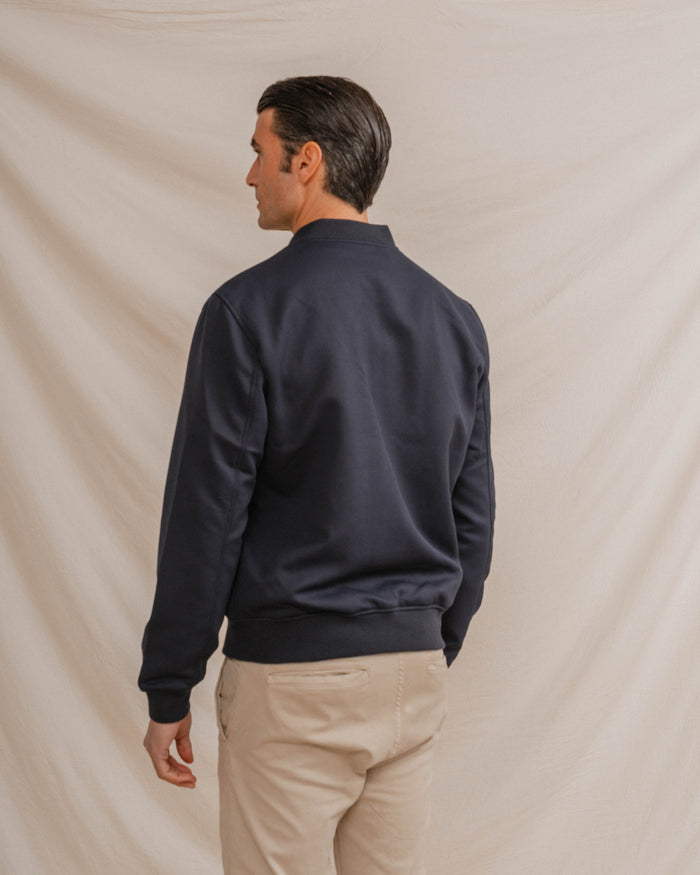 CAZADORA BOMBER AZUL