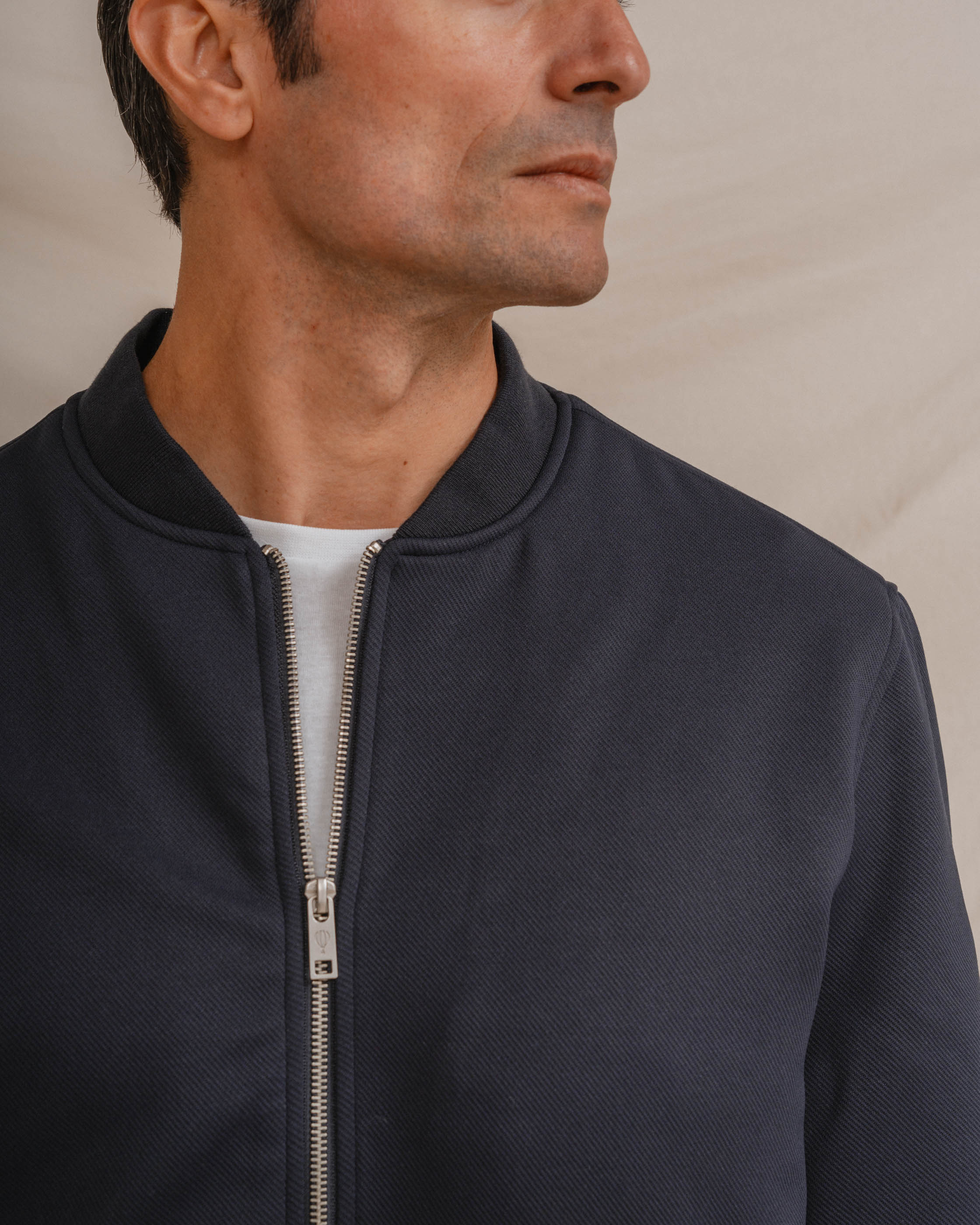 CAZADORA BOMBER AZUL