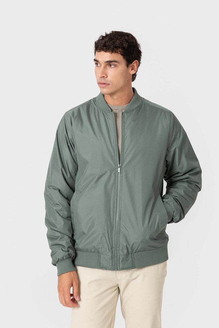 CAZADORA BOMBER VERDE